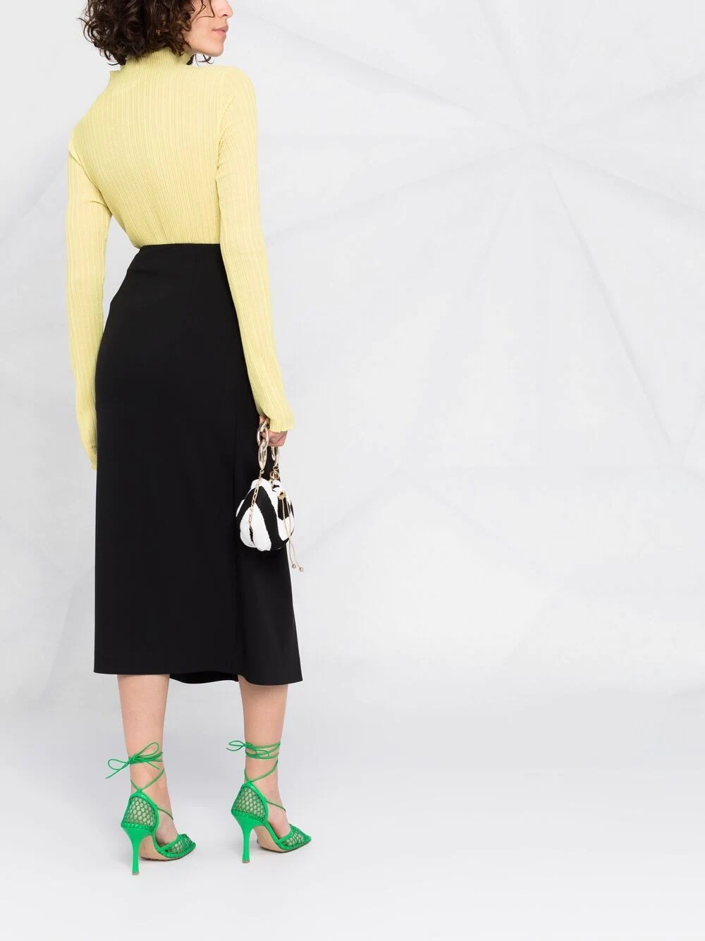 twist-detail pencil skirt - 6