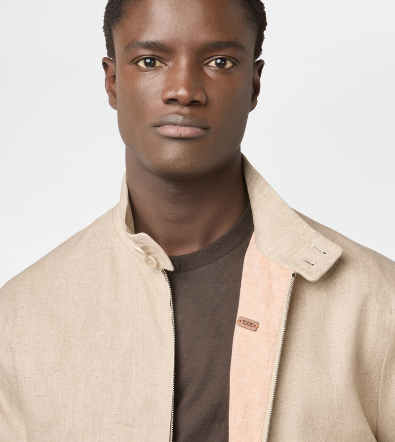 JACKET IN LINEN - BEIGE 5