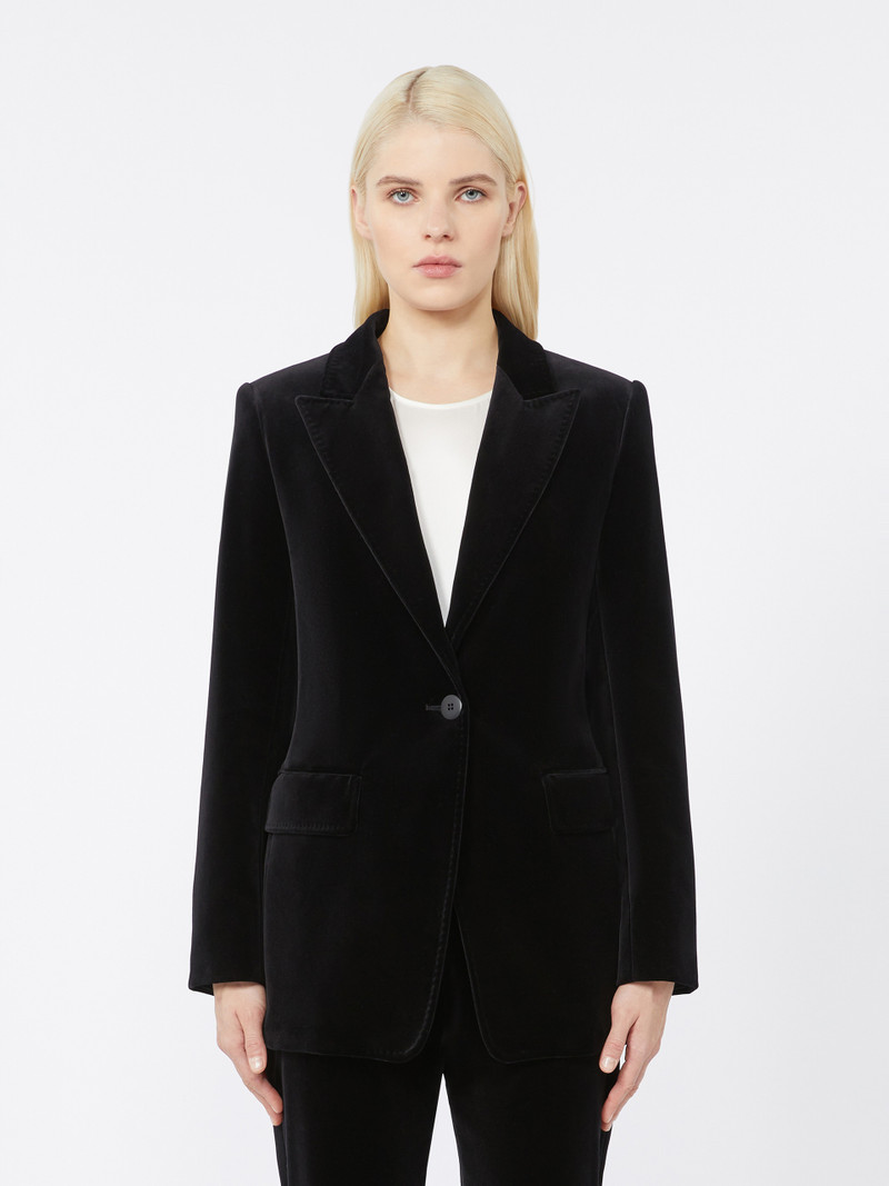 QUADRO Smooth velvet blazer 3