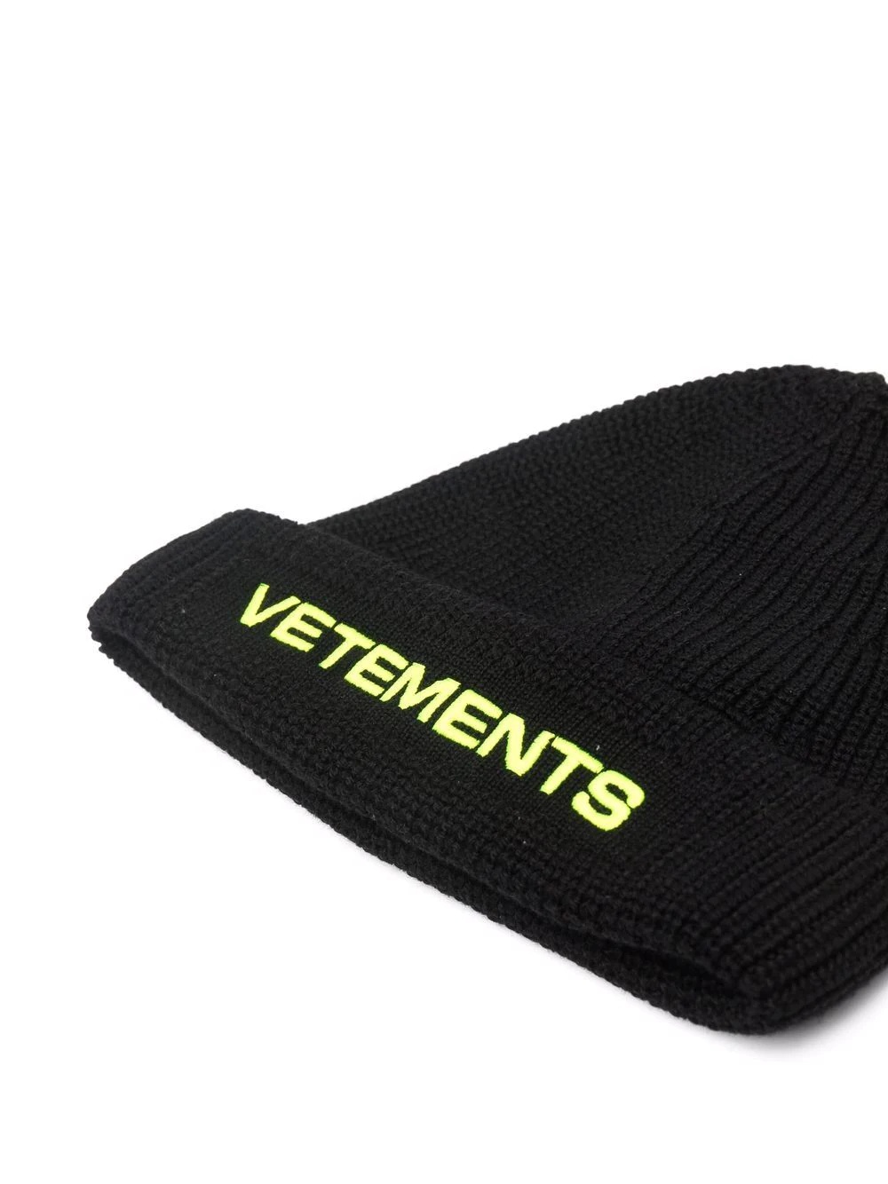 embroidered-logo merino beanie - 2