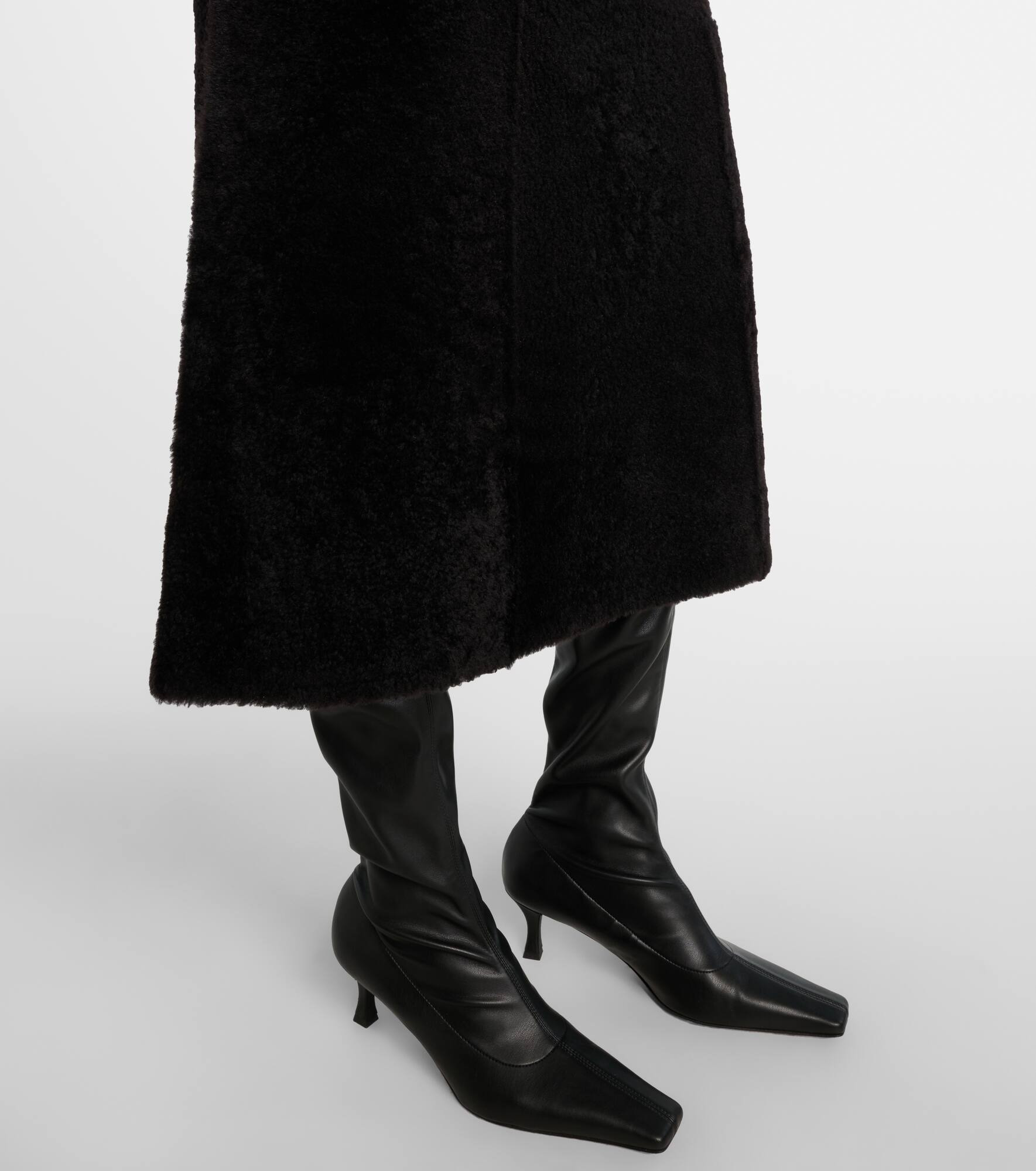 Shearling maxi skirt - 5