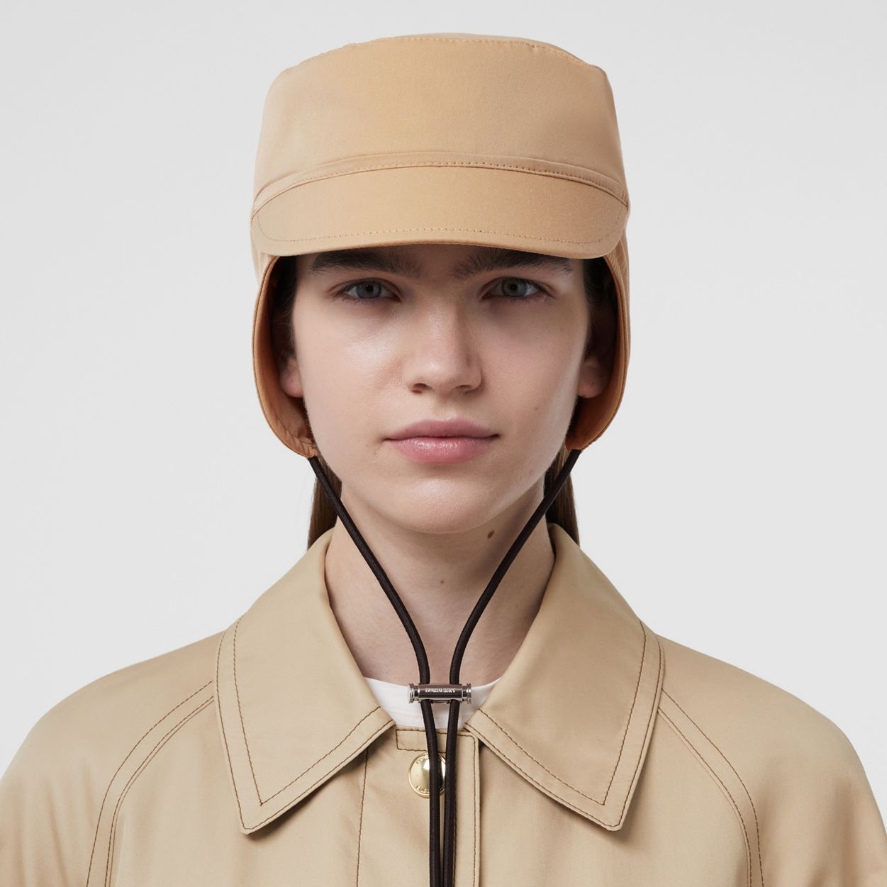 Monogram Motif Cotton Gabardine Cap - 2