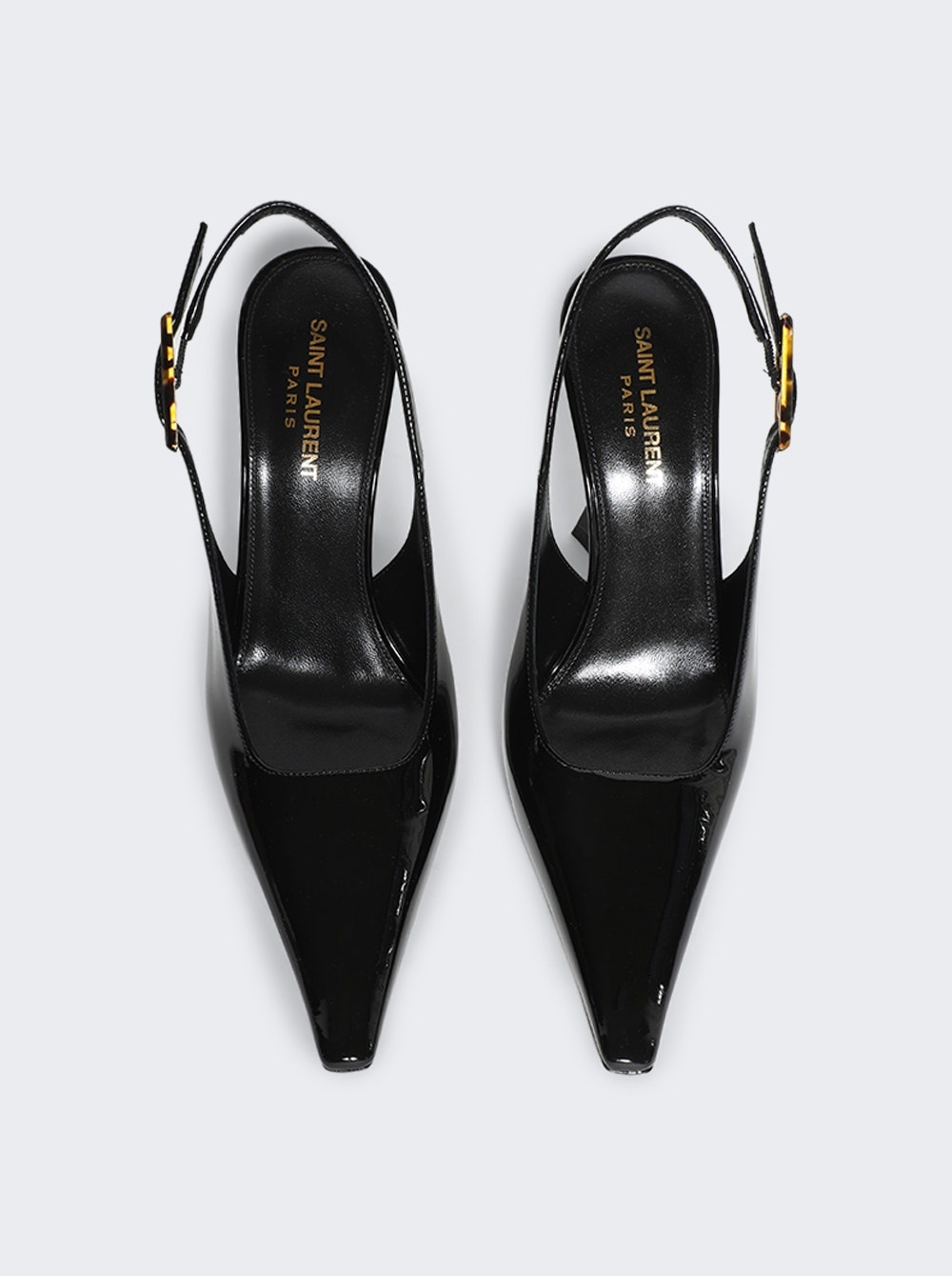 Patent Leather Dune Slingback Pumps Black - 5
