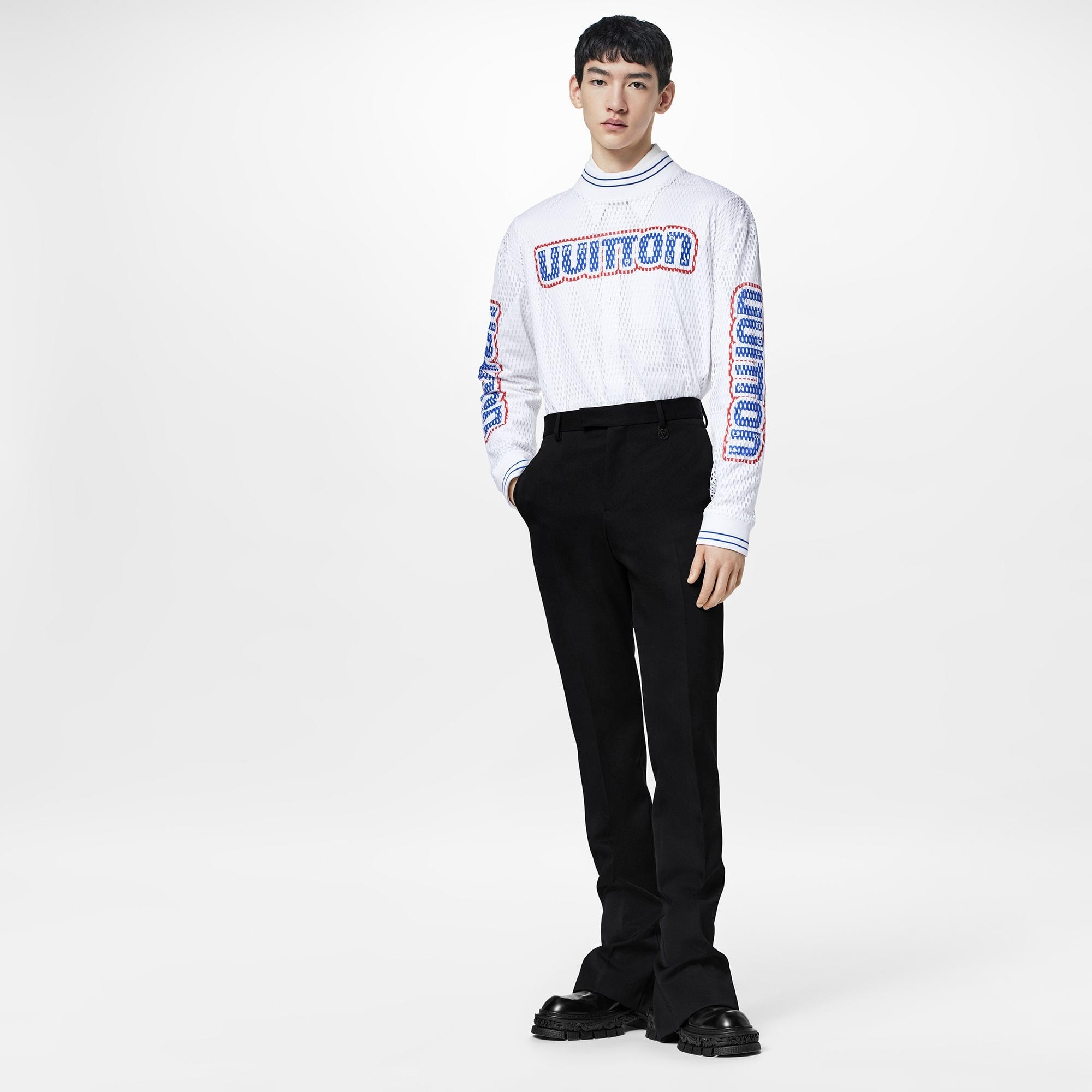 LV Graphic Mesh Long-Sleeved T-Shirt - 2
