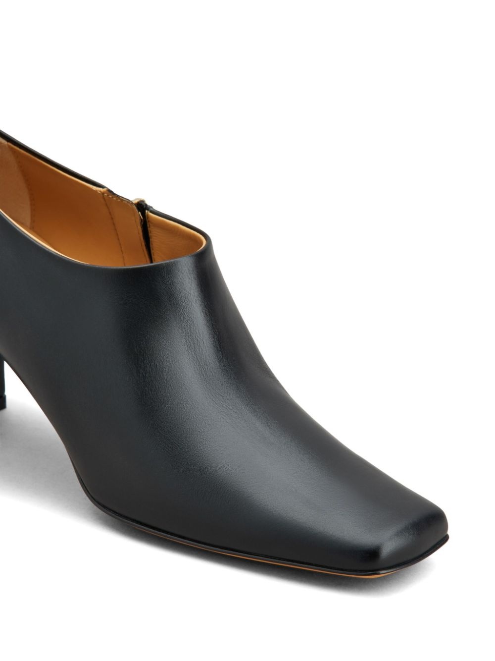 square-toe 85mm leather boots - 5