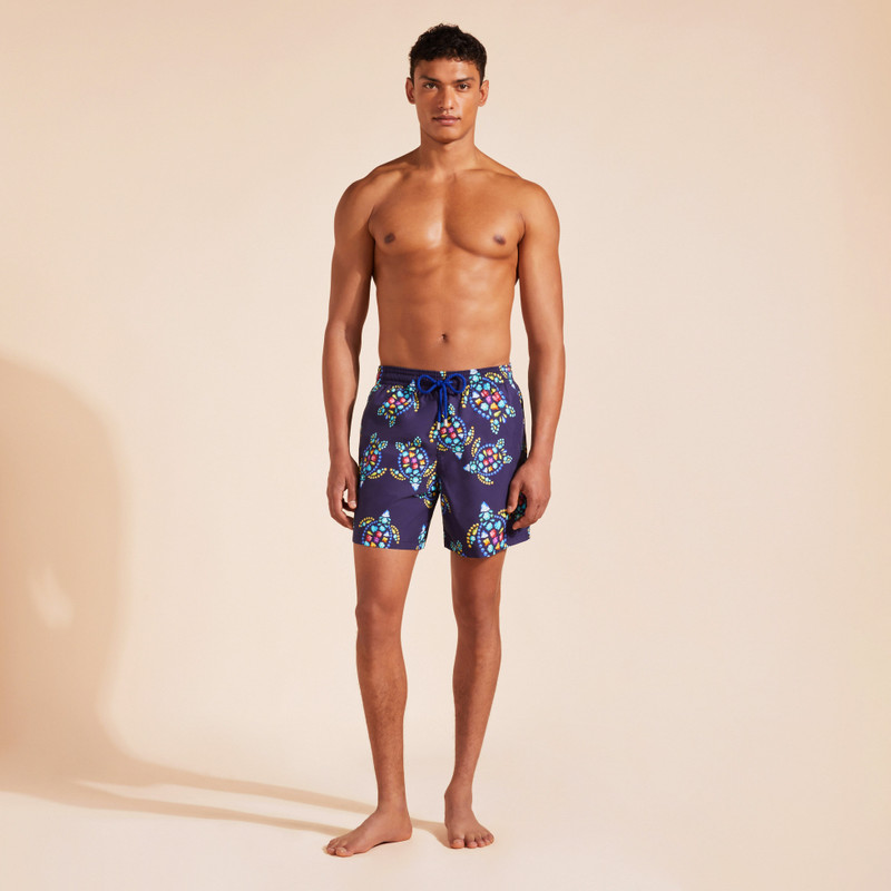 Vilebrequin Men Swim Trunks Vendôme Turtles outlook