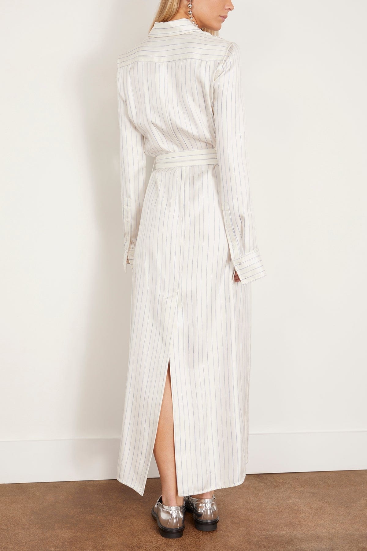 Hannah Dress in Stripe Ivory Multi - 4