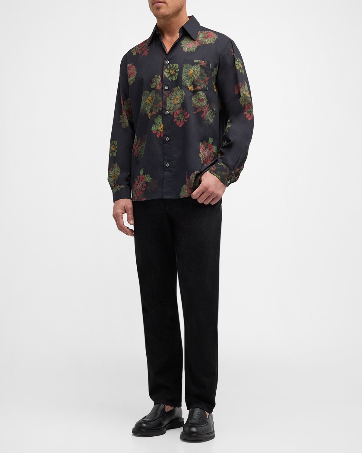 Men's Cloak Forest Floral Button-Down Shirt - 3