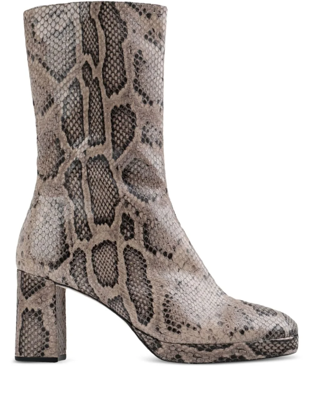 80mm Carlota snakeskin-effect block-heel boots - 1