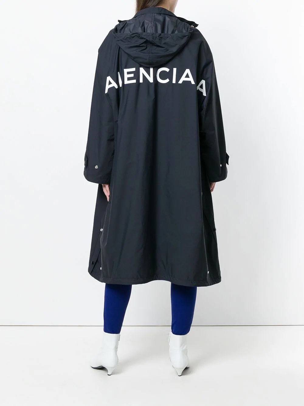 logo-print raincoat - 6