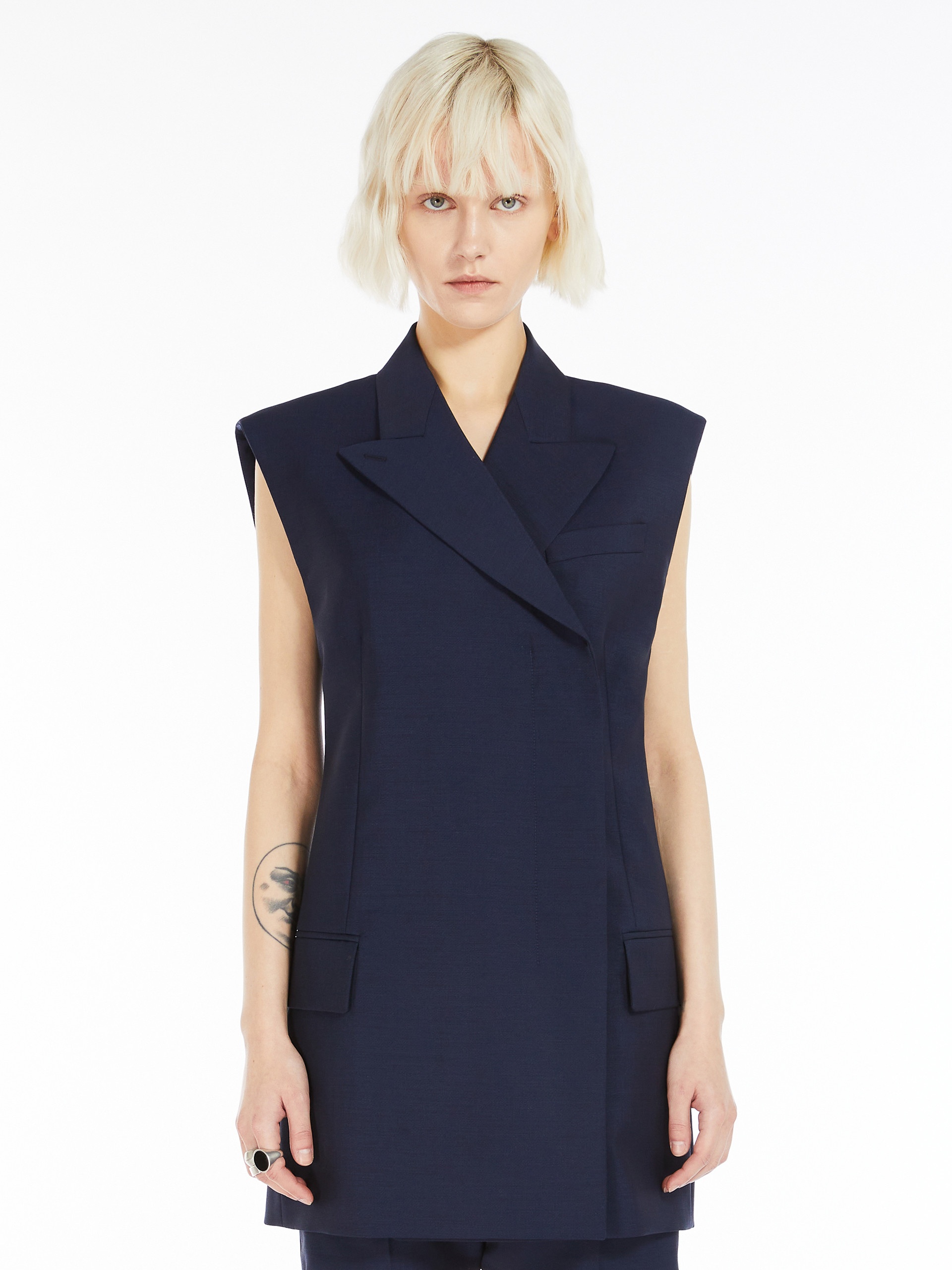 ILEX Sleeveless tailored blazer - 3