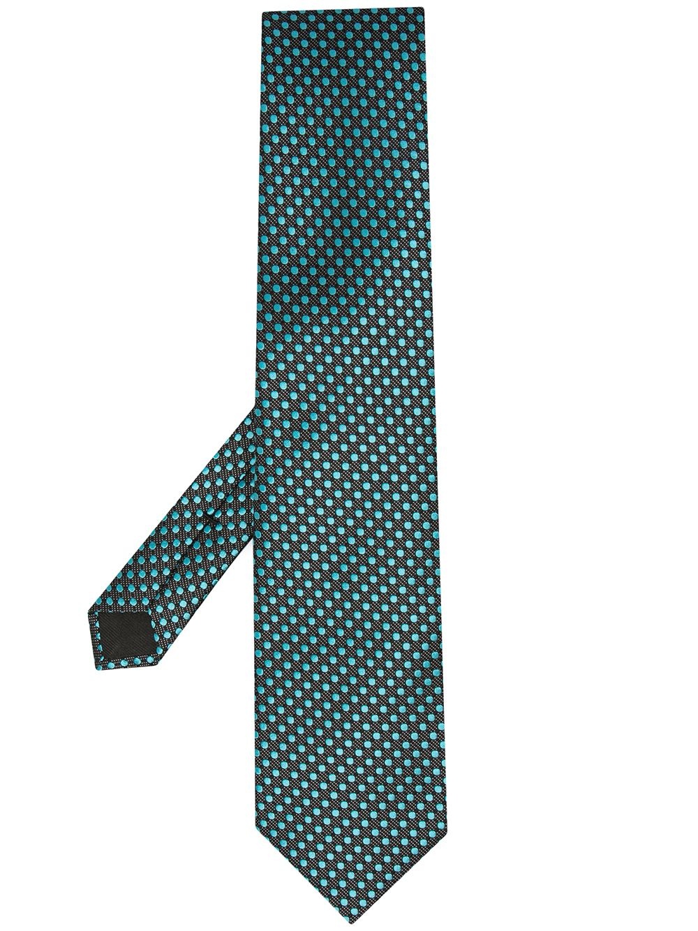 polka dot silk tie - 1