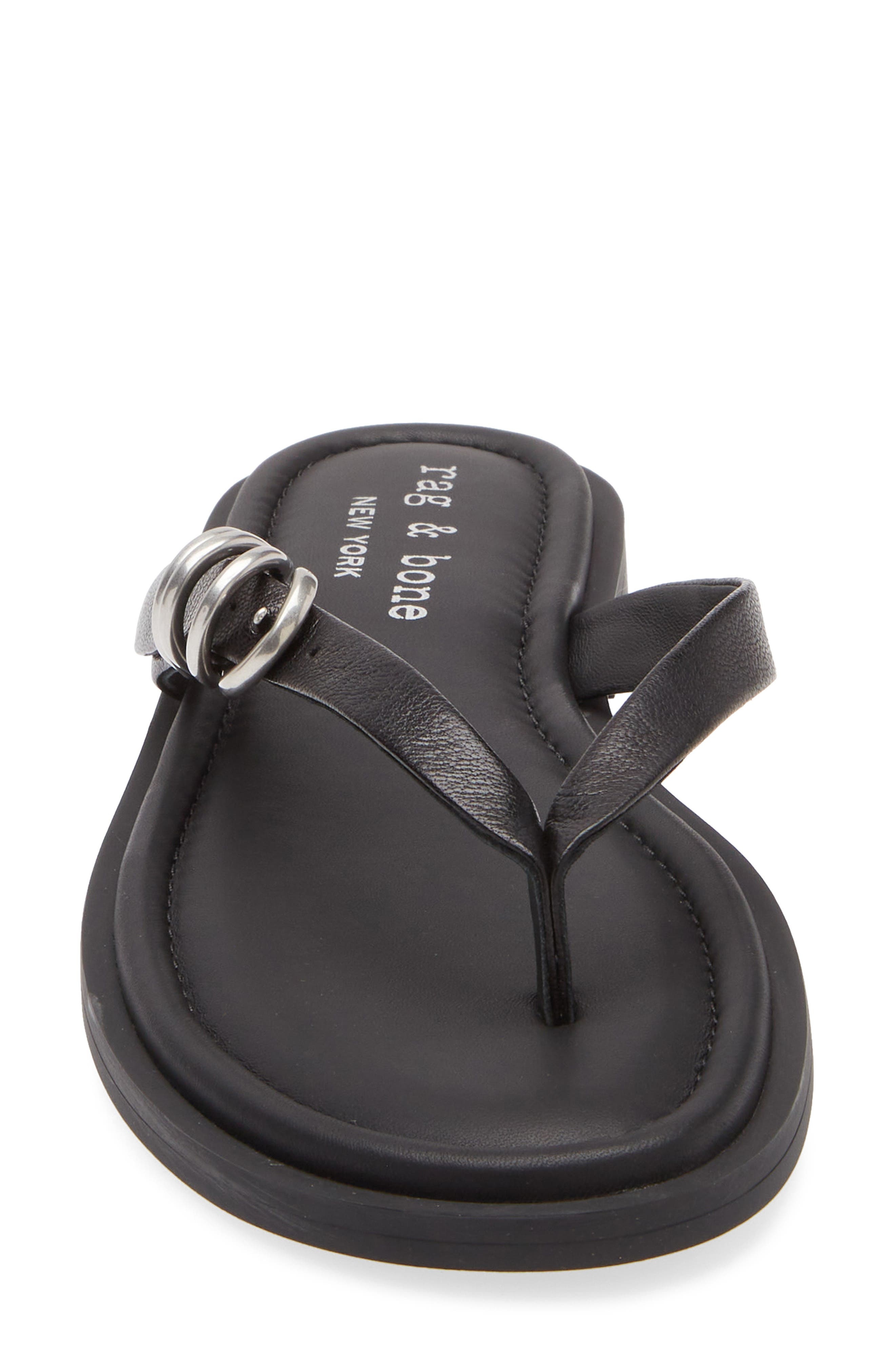 rag & bone Gia Flip Flop in Black at Nordstrom - 4