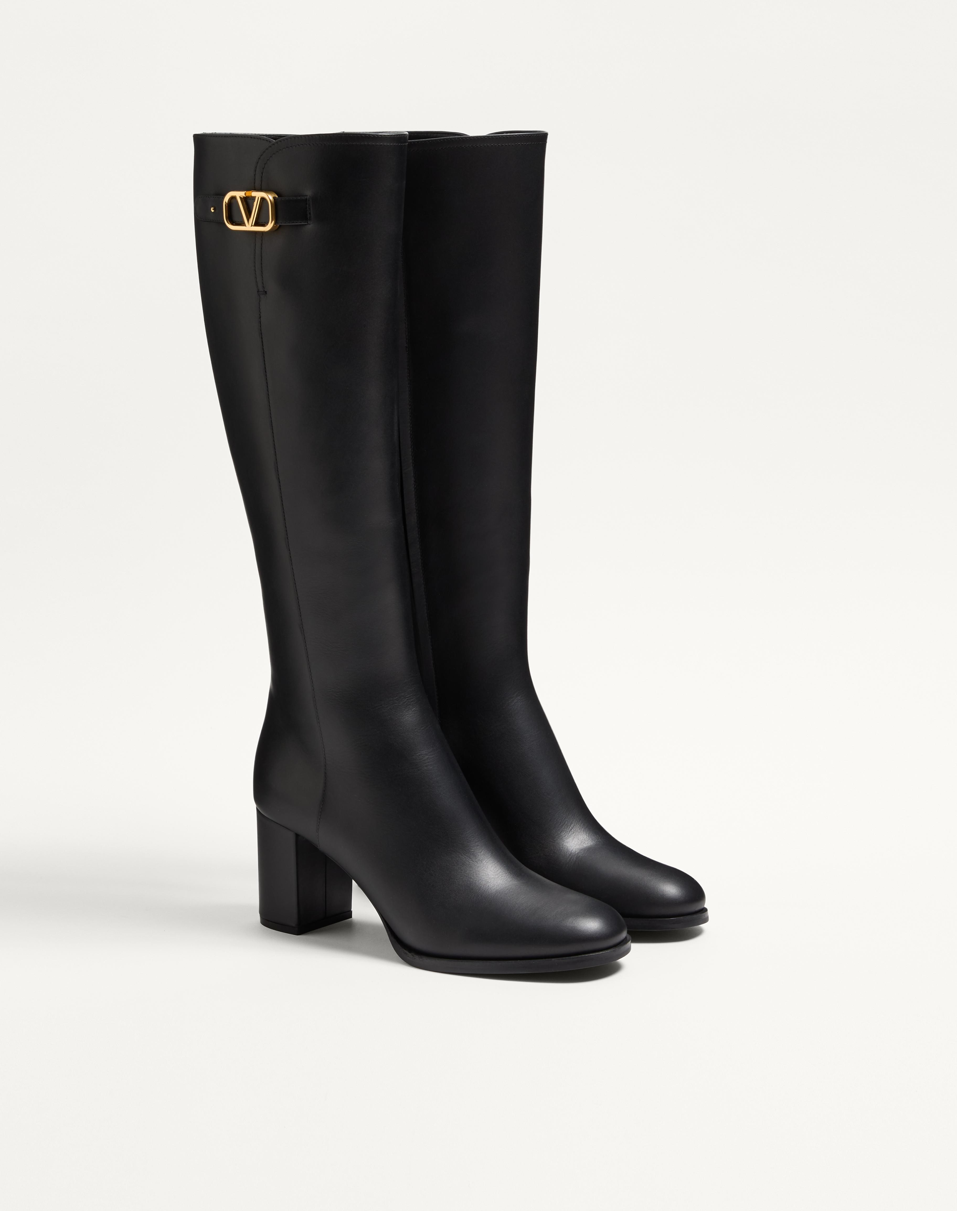 VLOGO SIGNATURE CALFSKIN BOOT 70MM - 3