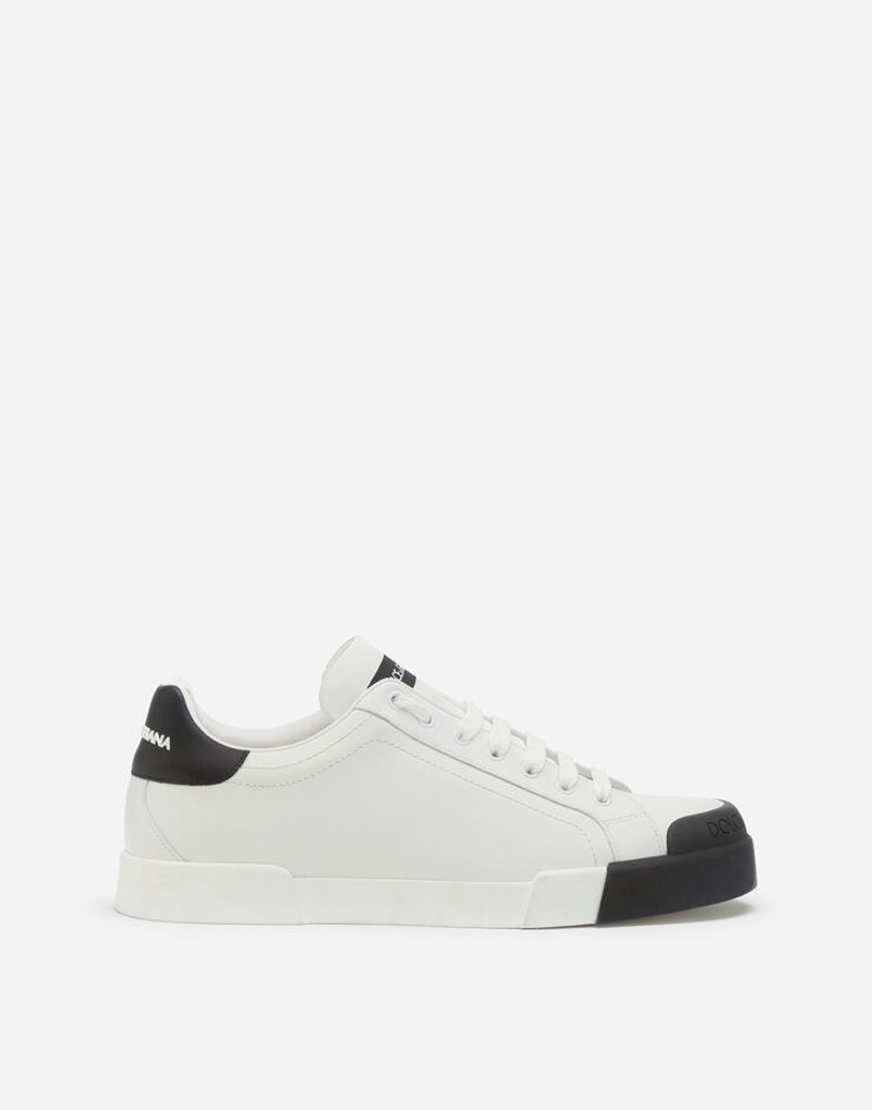 Calfskin nappa Portofino sneakers with rubber toe 1
