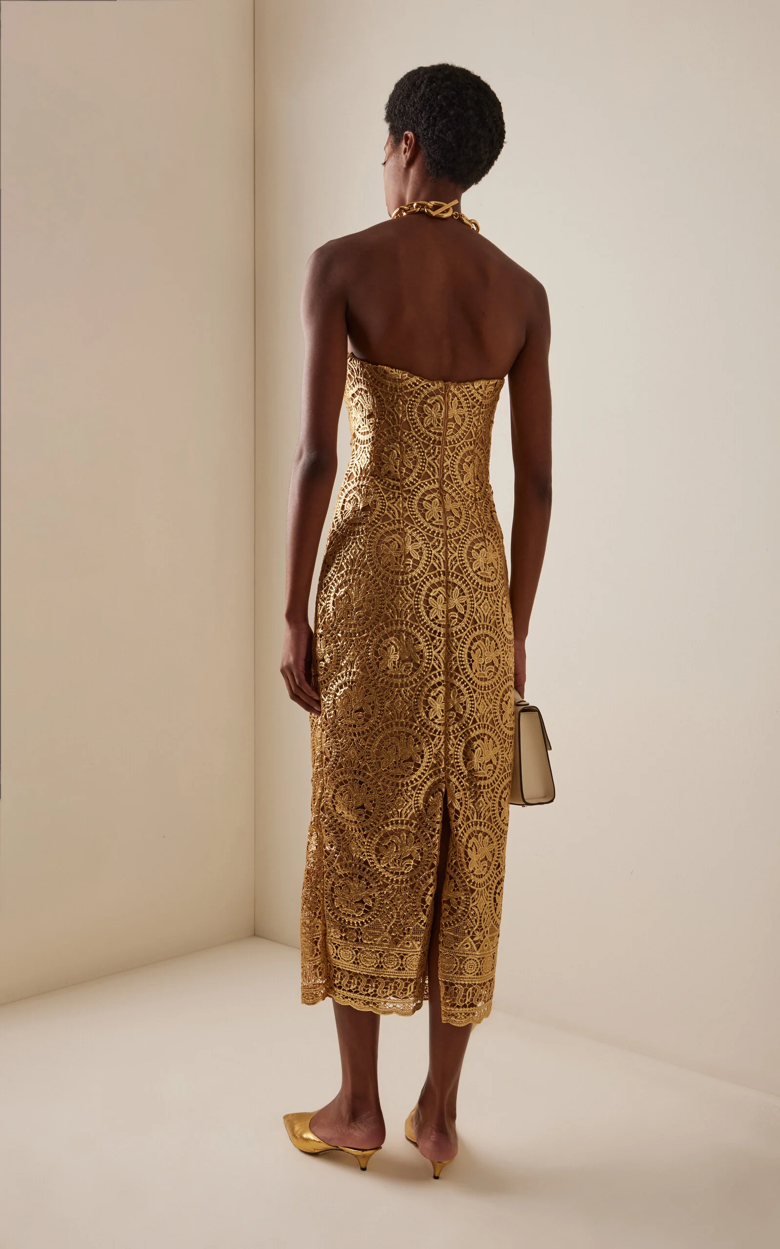 emilia wickstead gold dress silver sparkle dress
