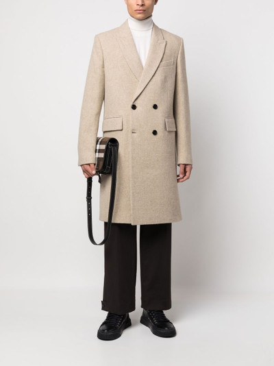 AMI Paris wool double-breasted coat outlook