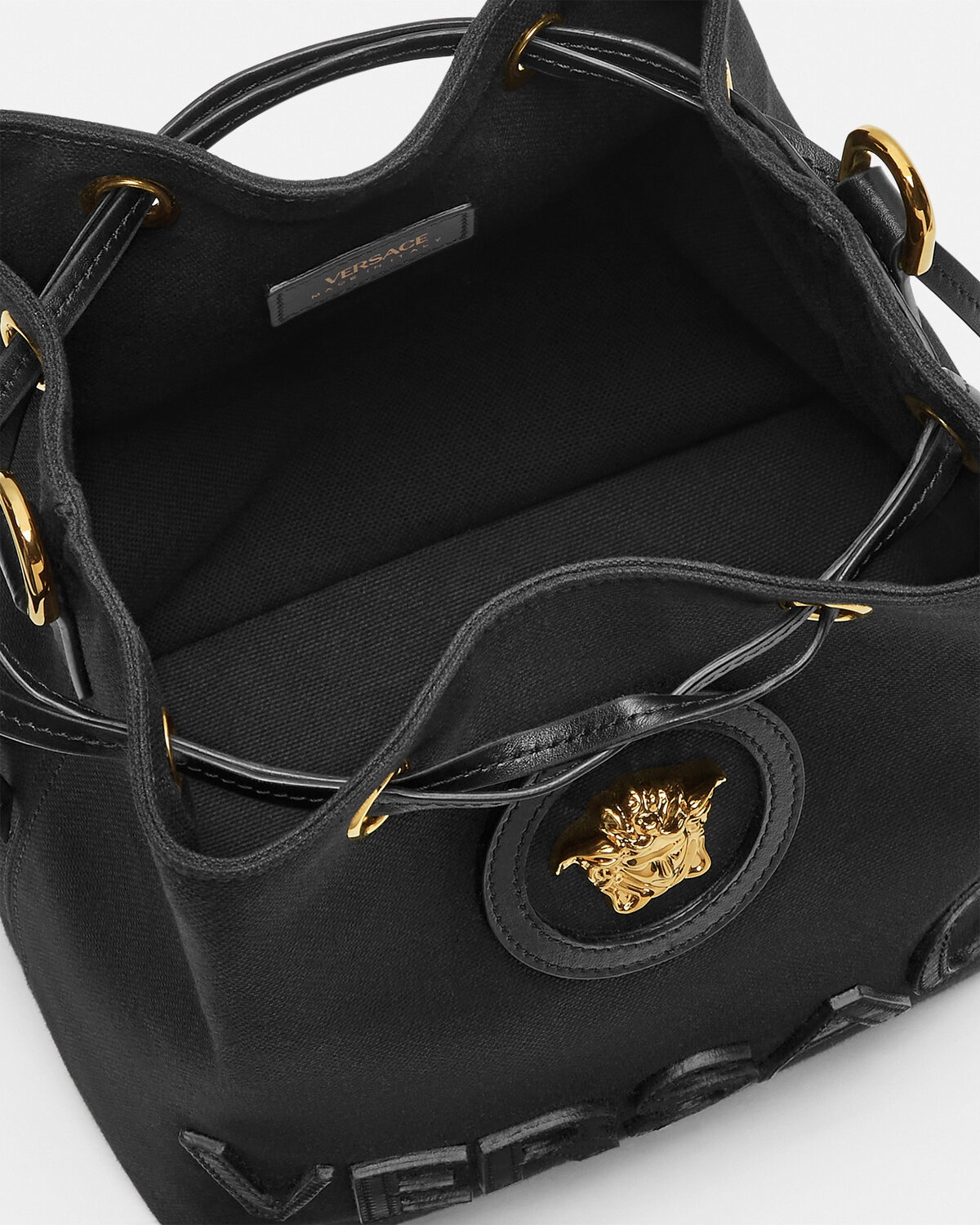 La Medusa Canvas Bucket Bag - 5