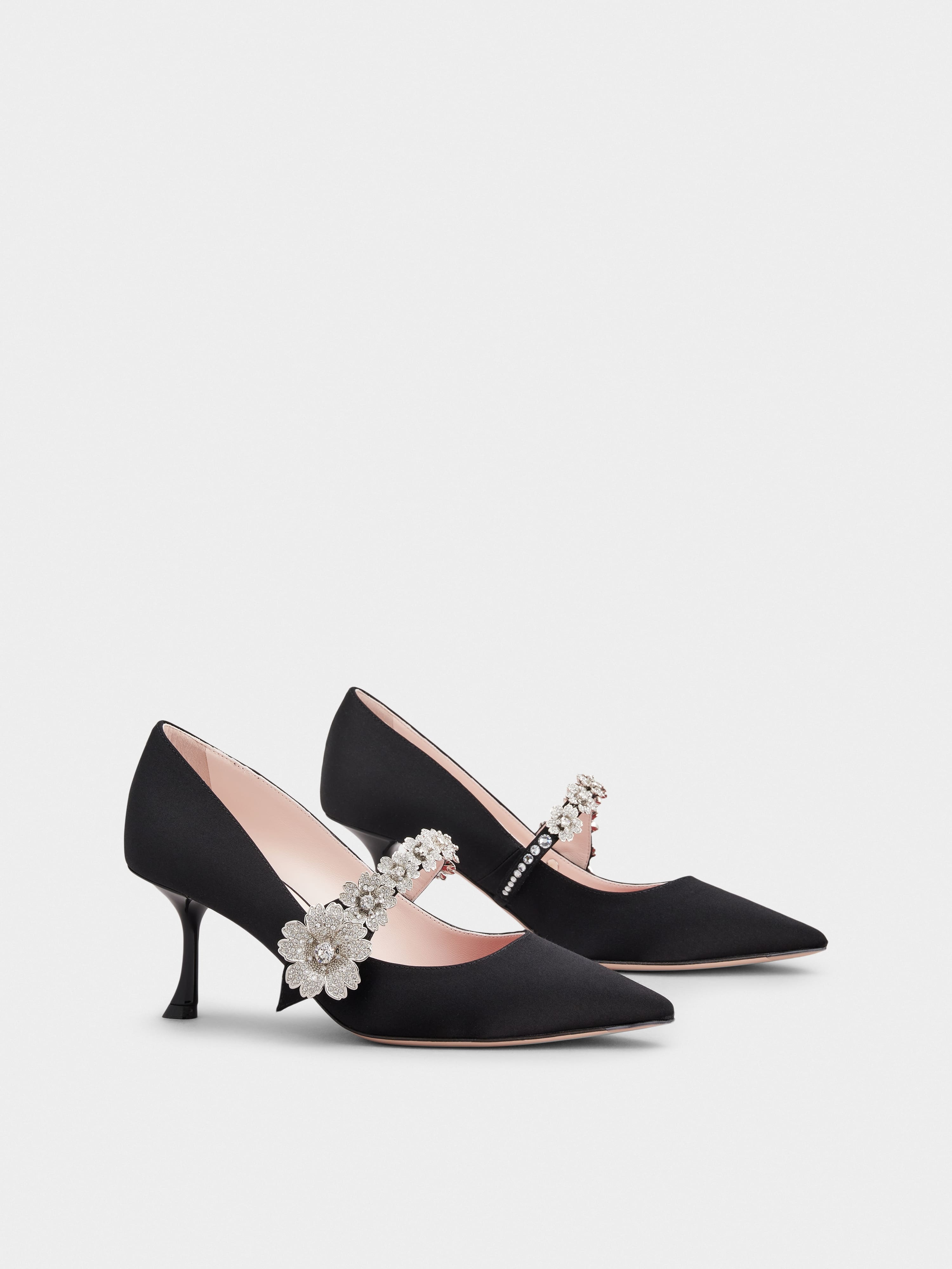 Bouquet Flower Babies Pumps in Satin - 2