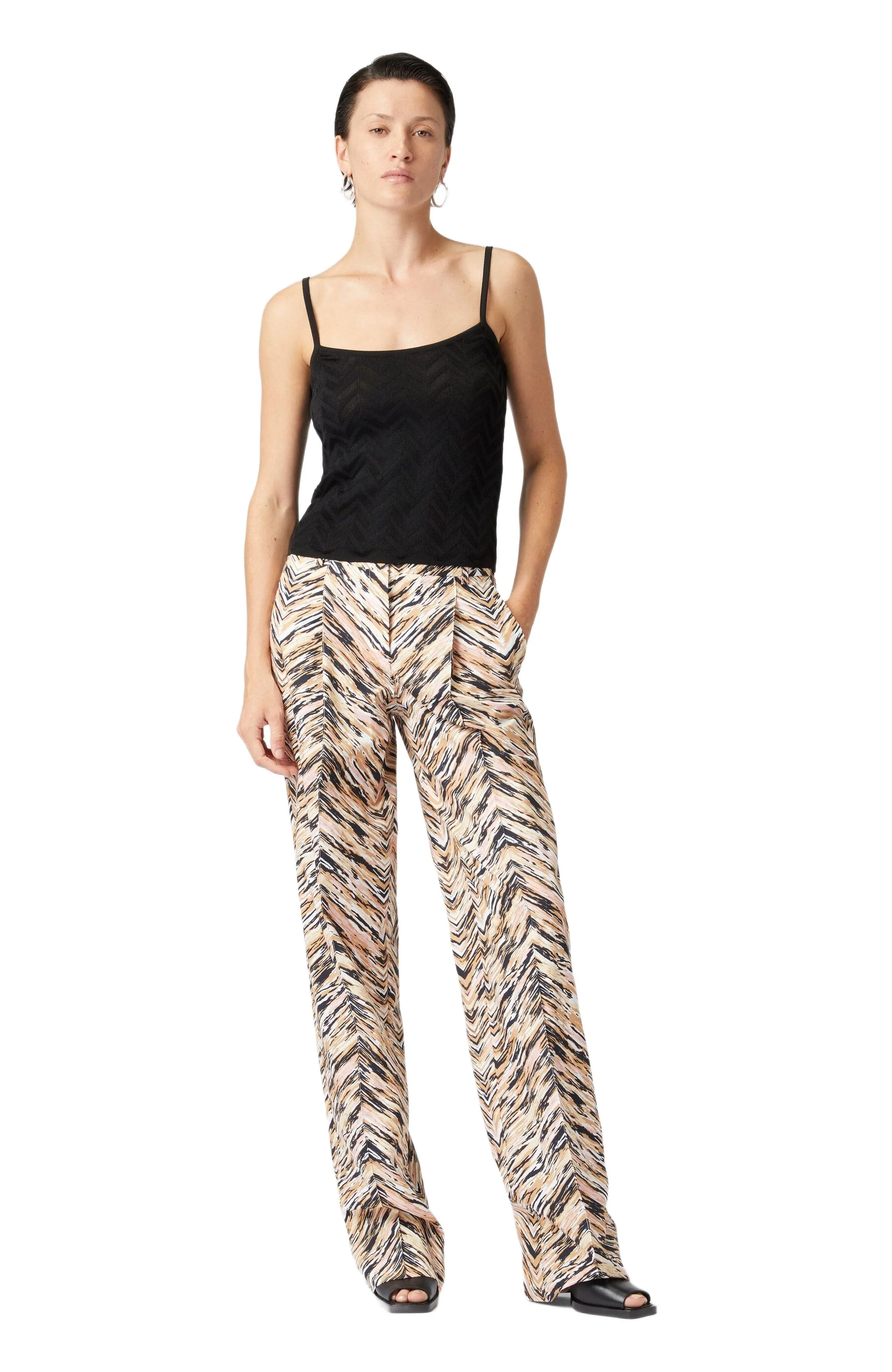 Missoni Tonal Chevron Tank Top in Black at Nordstrom - 1