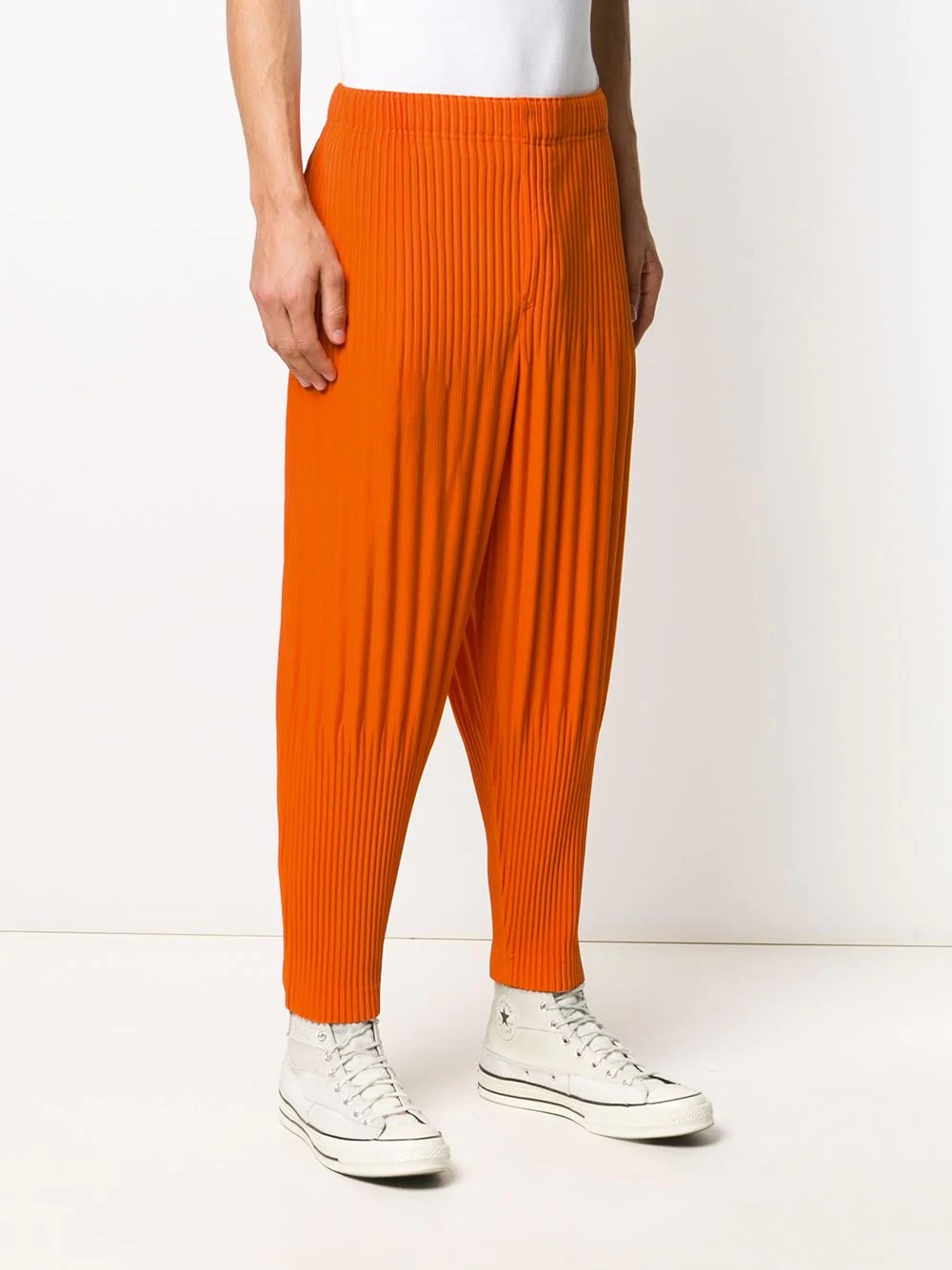 pleated tapered trousers - 3