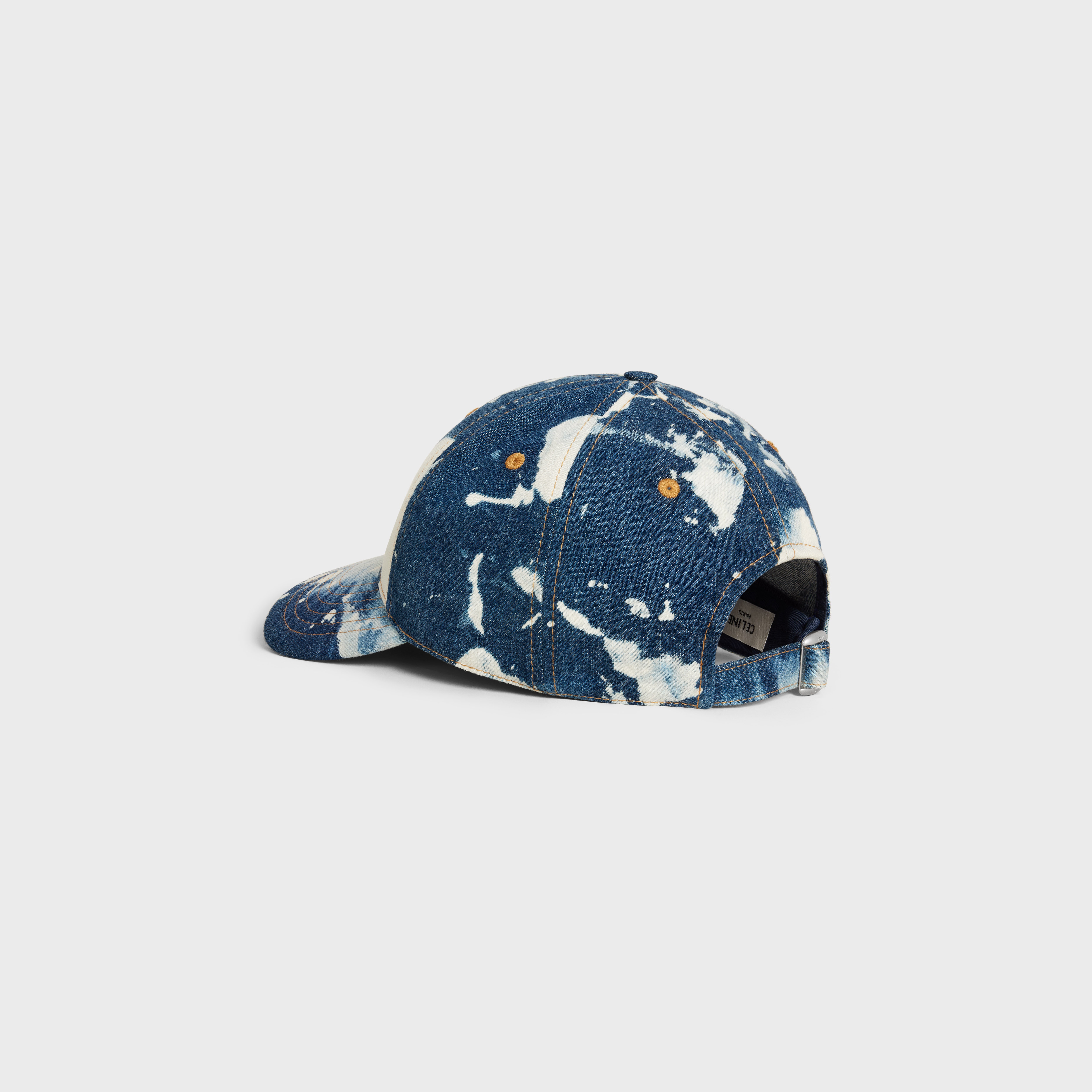 celine baseball cap in cotton and denim - 4