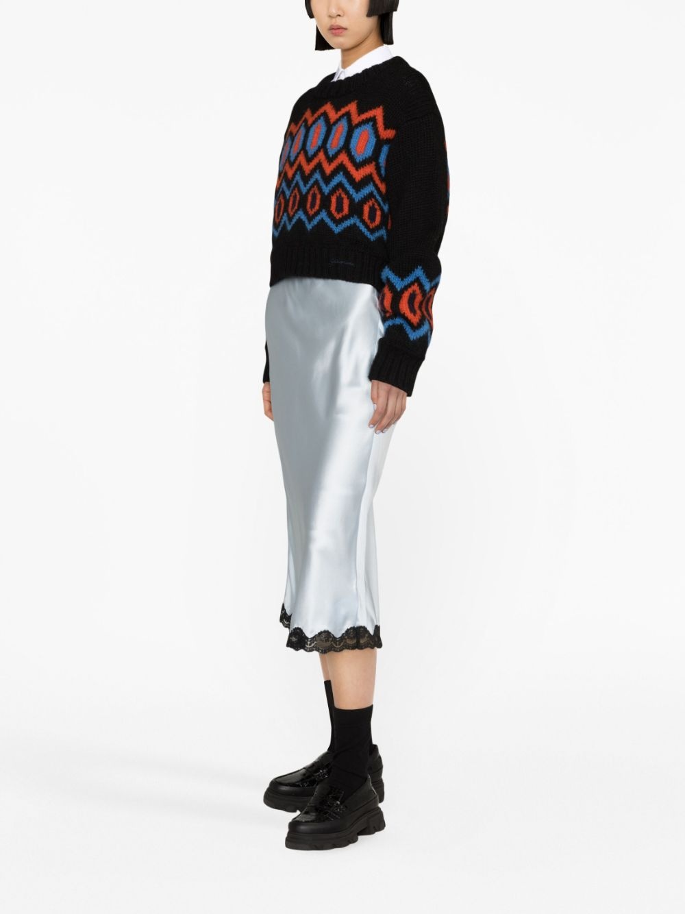 patterned organic-wool jumper - 3