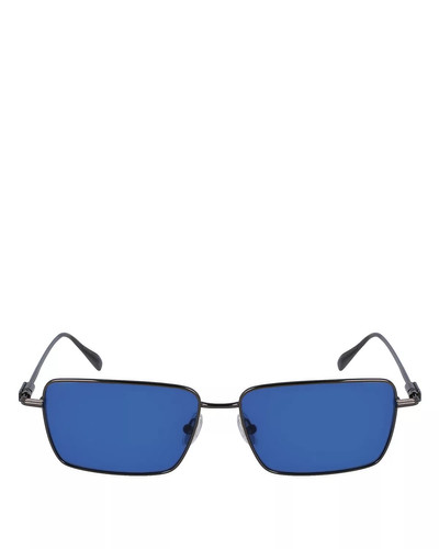 FERRAGAMO Prisma Rectangular Metal Sunglasses, 57mm outlook