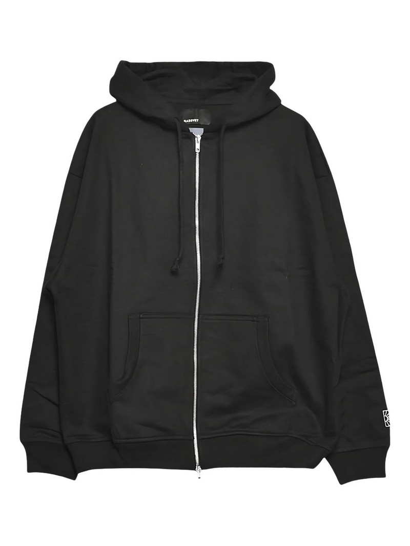 zip-front graphic-print hoodie 1