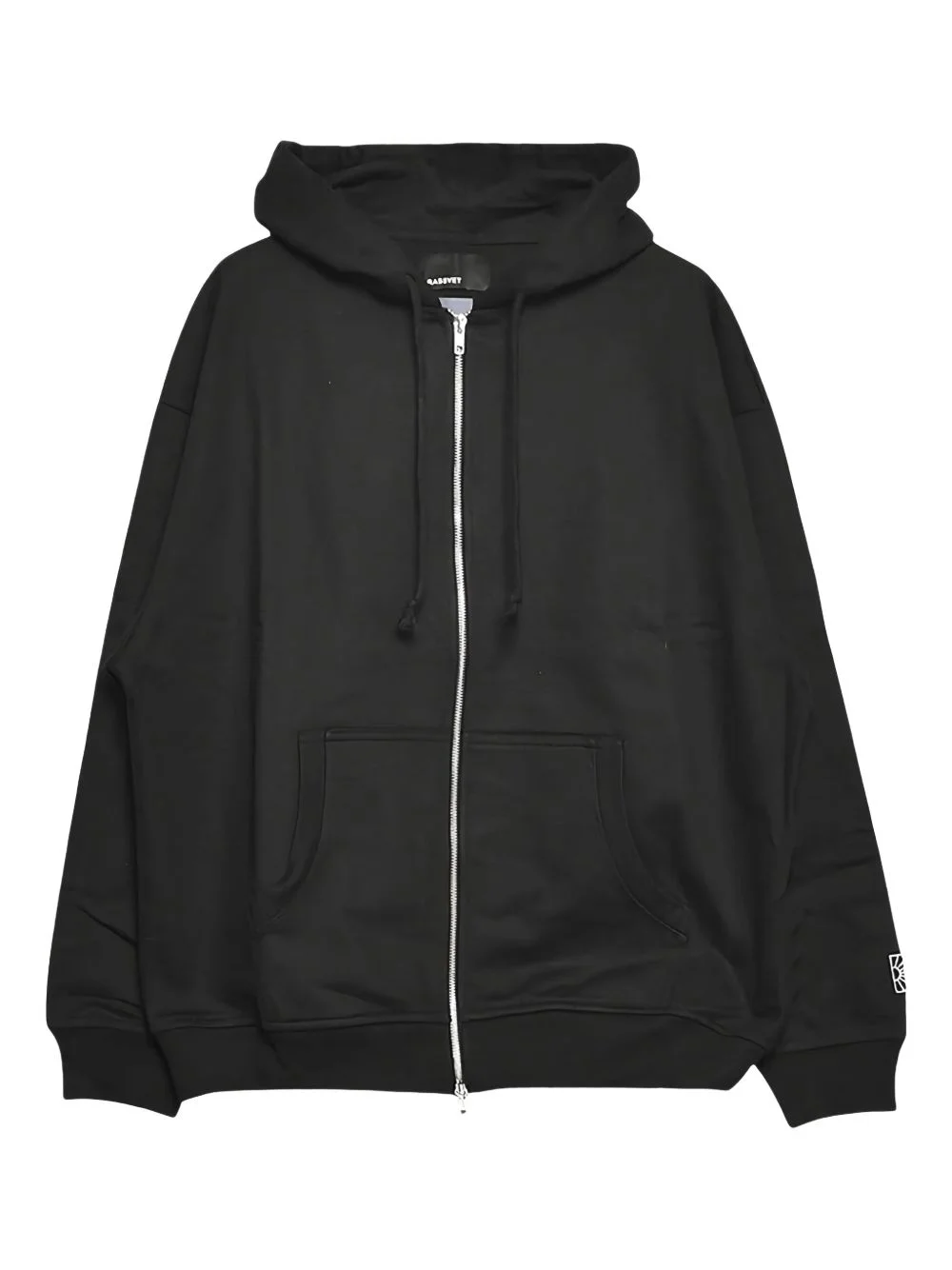 zip-front graphic-print hoodie - 1