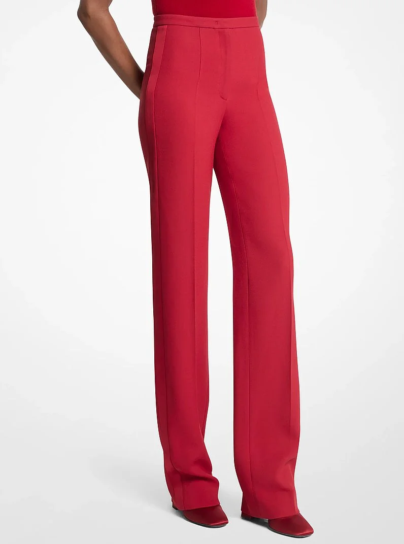 Agyness Double Crepe Sablé Tuxedo Trousers - 1