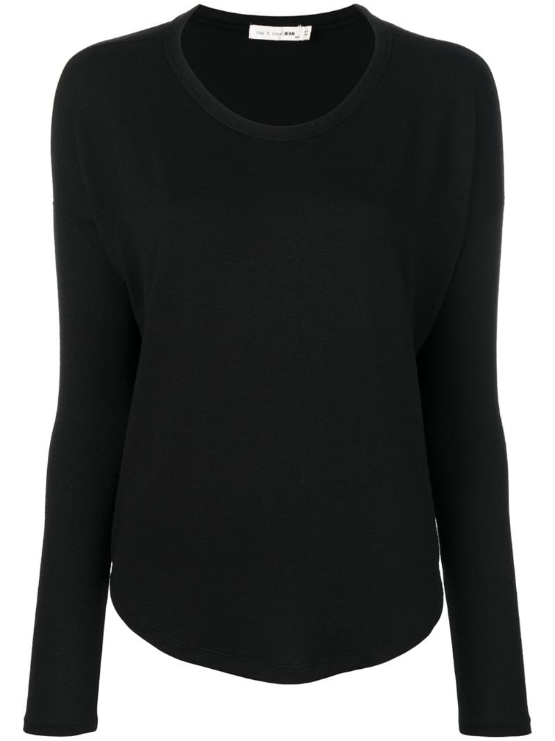 rag bone Hudson long sleeve tee farfetch REVERSIBLE