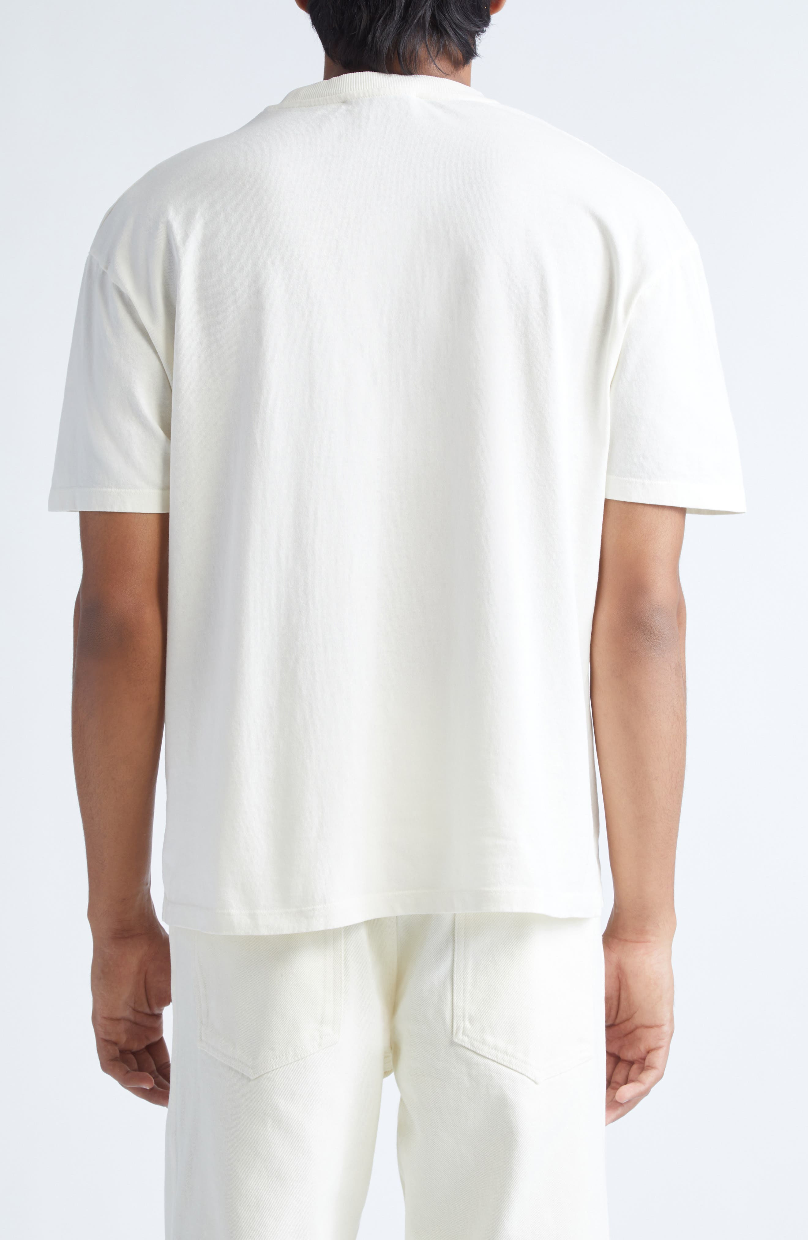 PALMES Logo Embroidered Cotton T-Shirt in Broken White at Nordstrom - 2