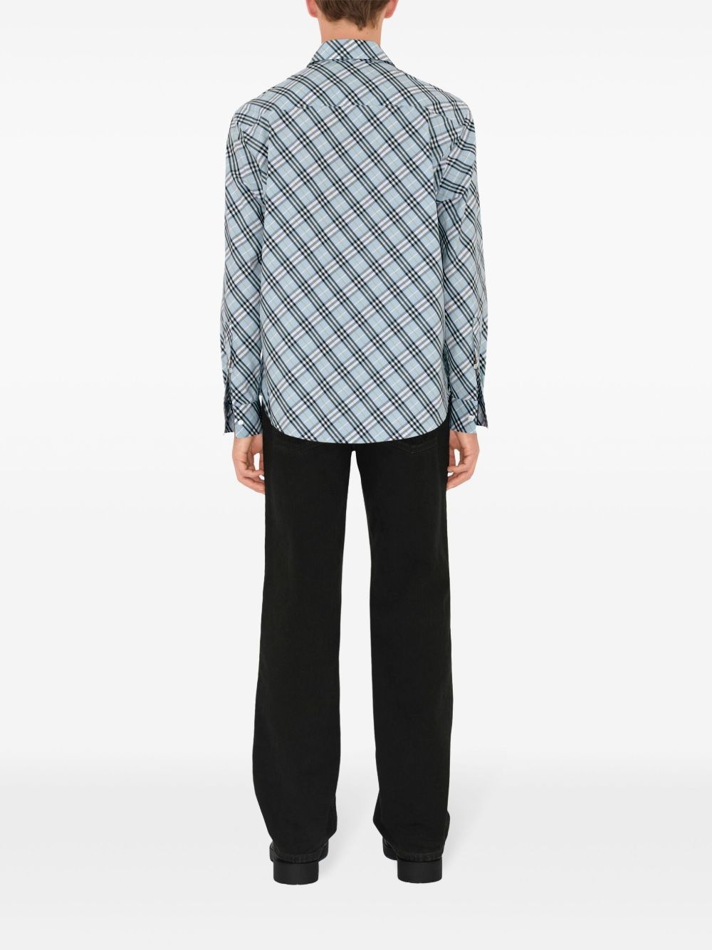 check-pattern shirt - 4