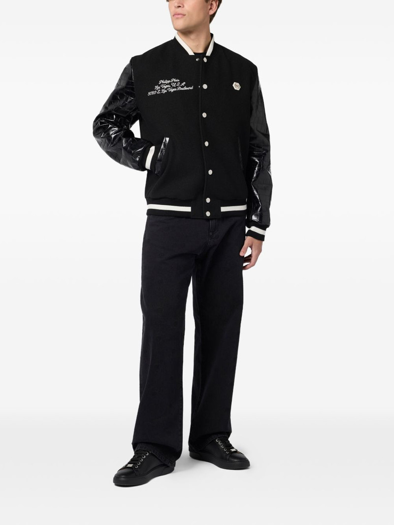 PHILIPP PLEIN black bomber jacket outlook