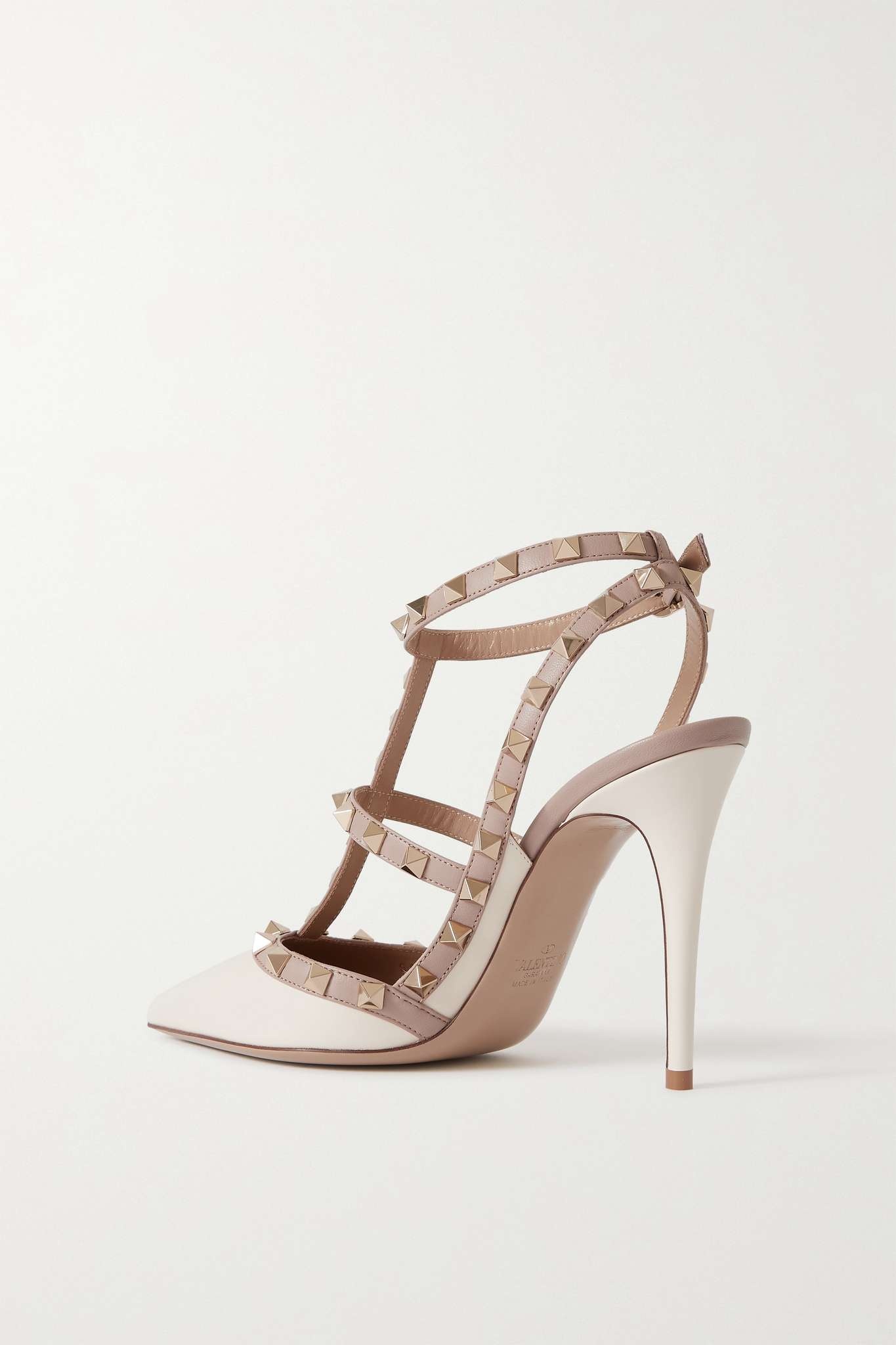 Rockstud 100 leather pumps - 3