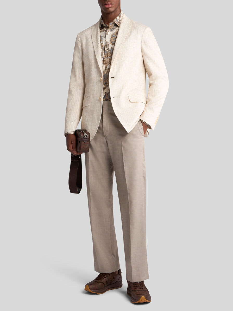 MICRO-PATTERNED JERSEY BLAZER - 3