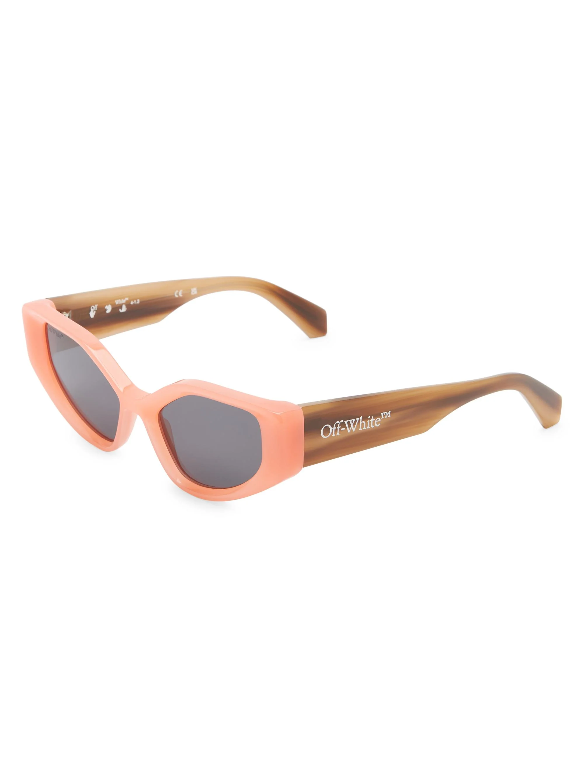 Unisex Memphis 55MM Cat-Eye Sunglasses - Orange Dark Grey - 1