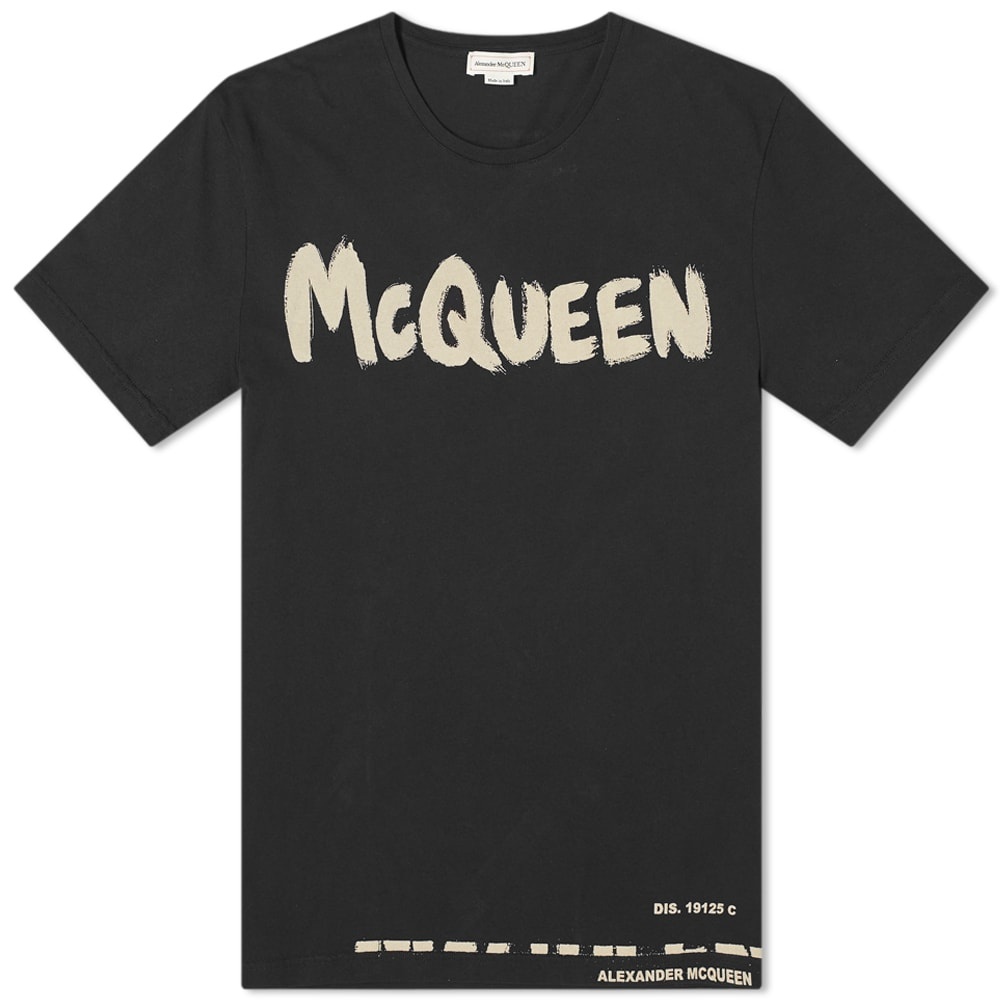 Alexander McQueen Graffiti Logo Tee - 1