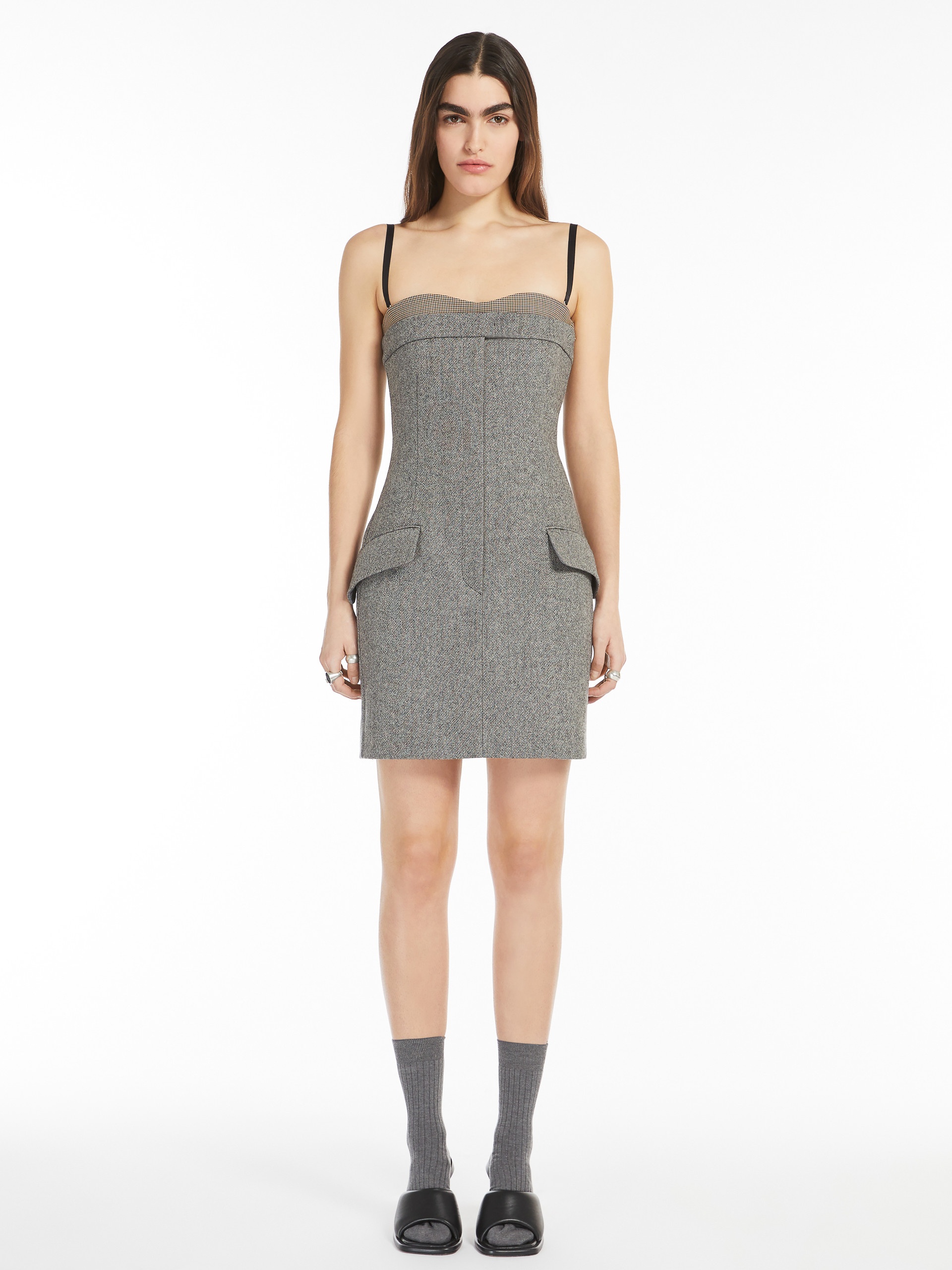 TEBAIDE Tweed bustier dress - 3