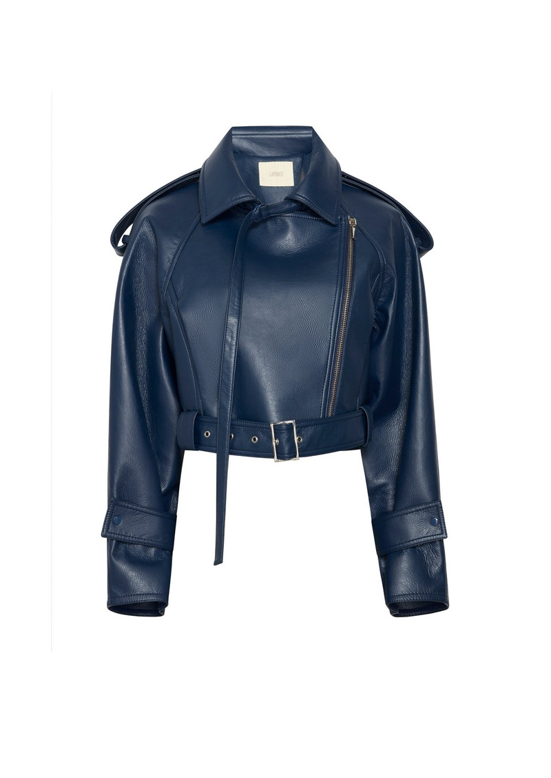Bonded Faux Leather Moto Jacket 1
