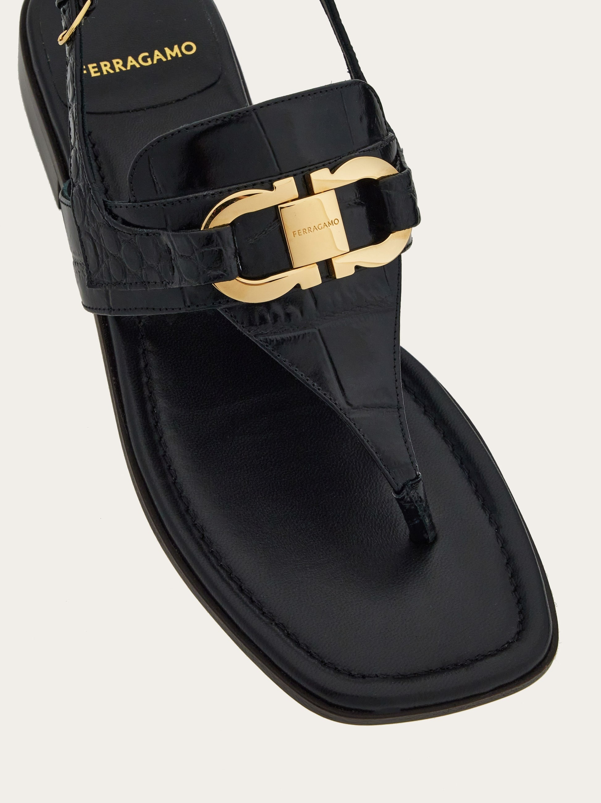 [Salvatore Ferragamo]ミュールオーナメント Gancini Mule loafer with Gancini ornament - Women | Ferragamo