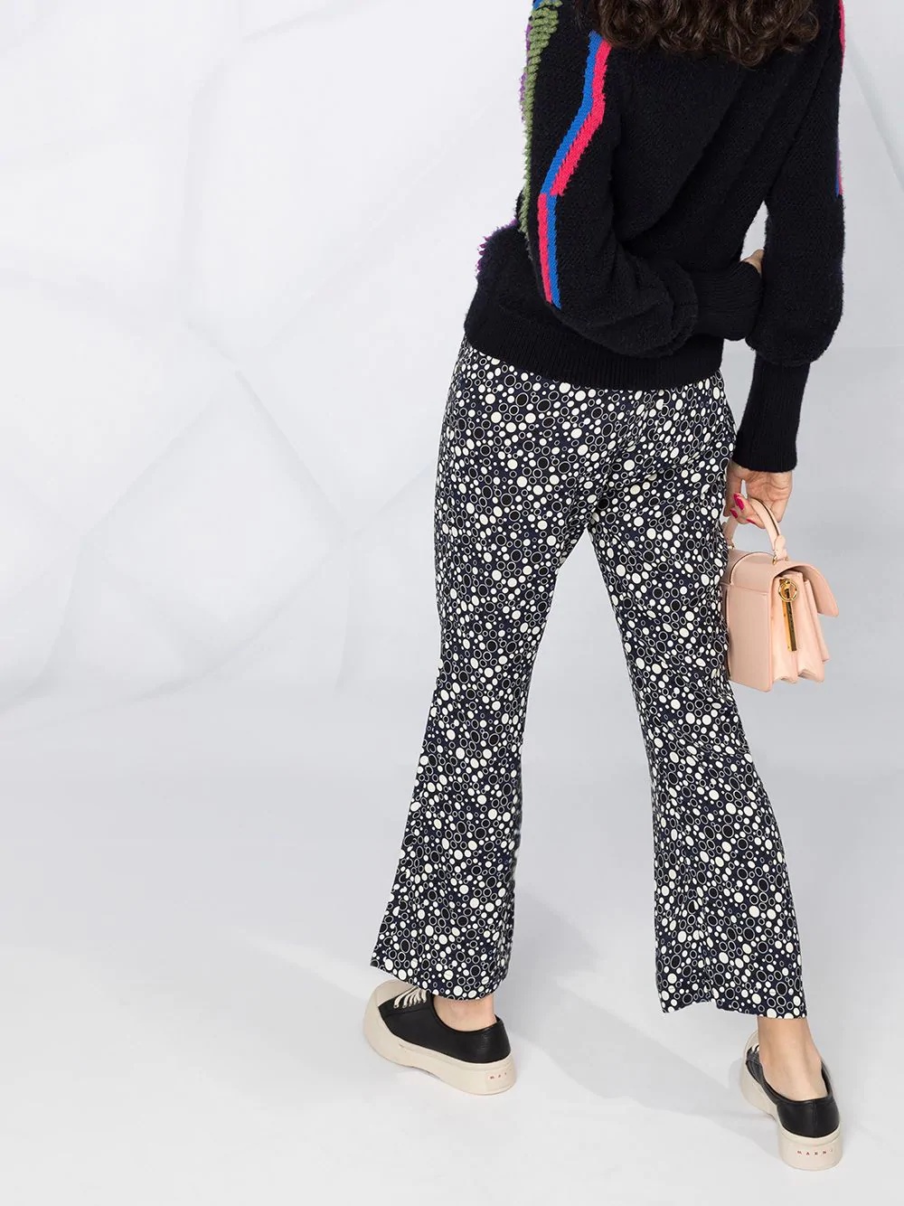 cropped flared trousers - 3