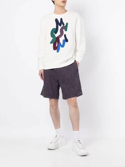 Missoni logo-motif cotton sweatshirt outlook