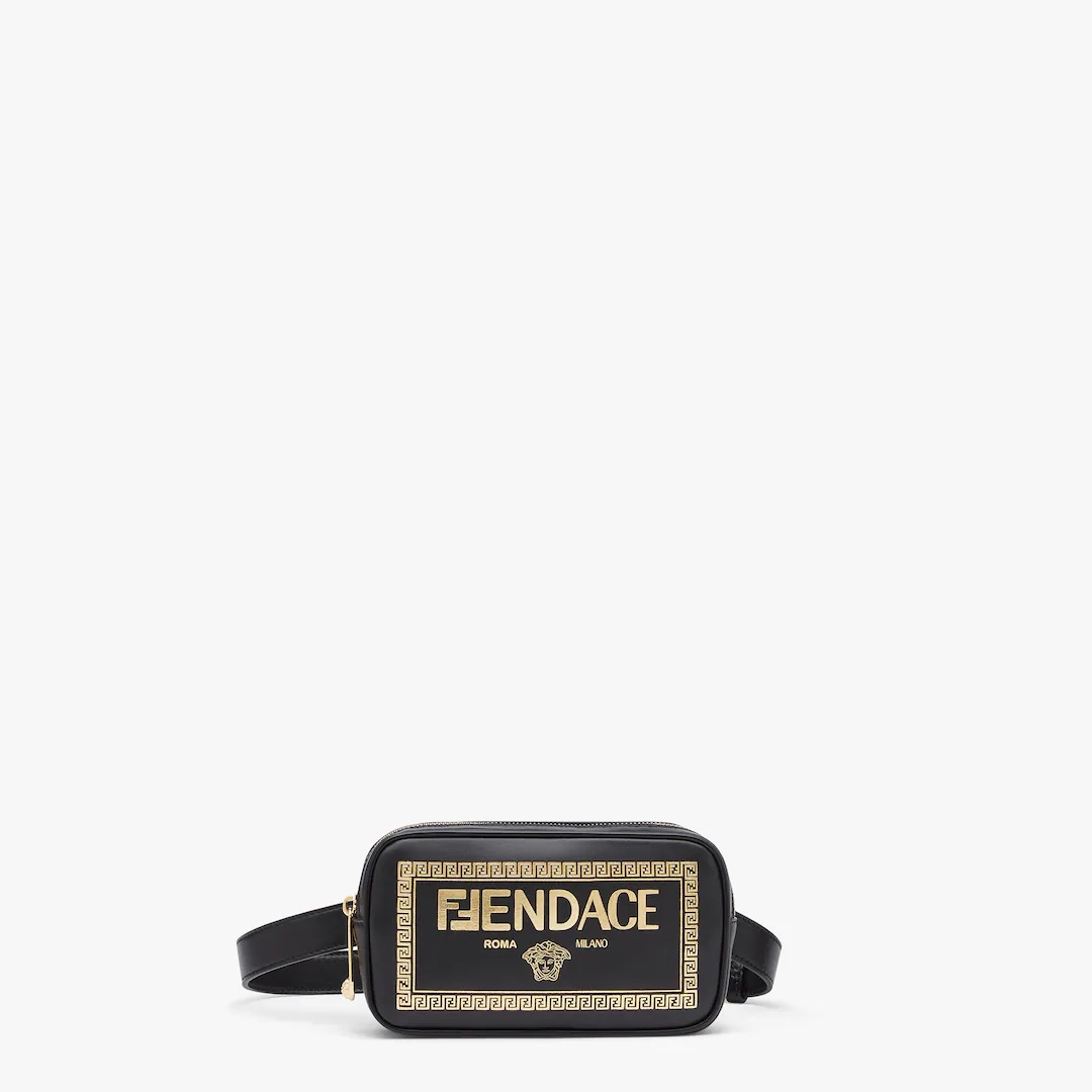 Fendace Printed black leather  Logo bag - 1