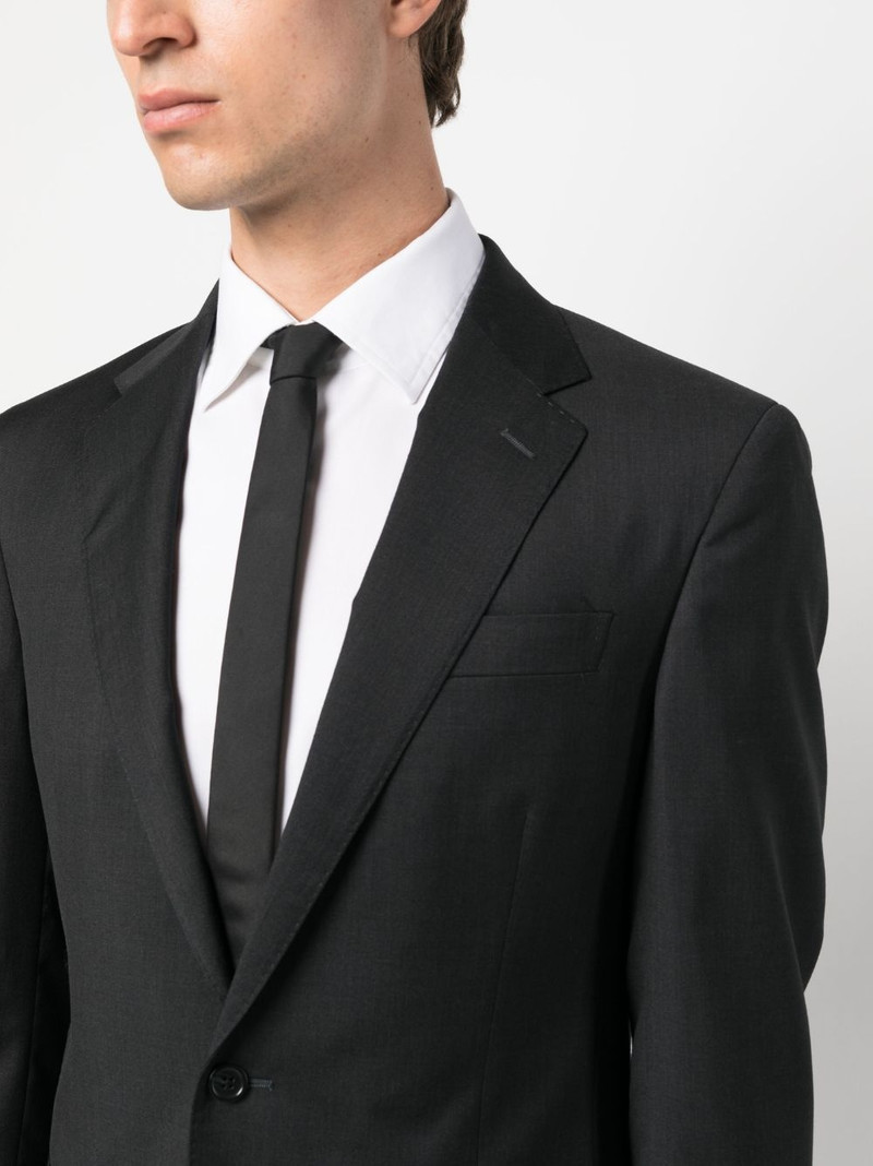 twill wool single-breasted suit 5