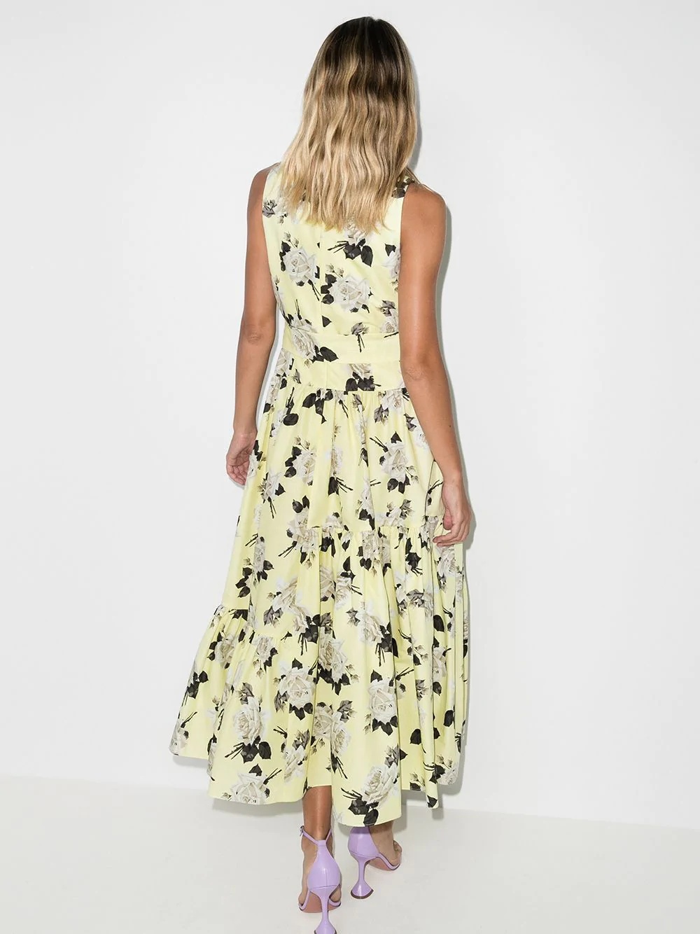 Mimosa Rosemont print faille dress - 3