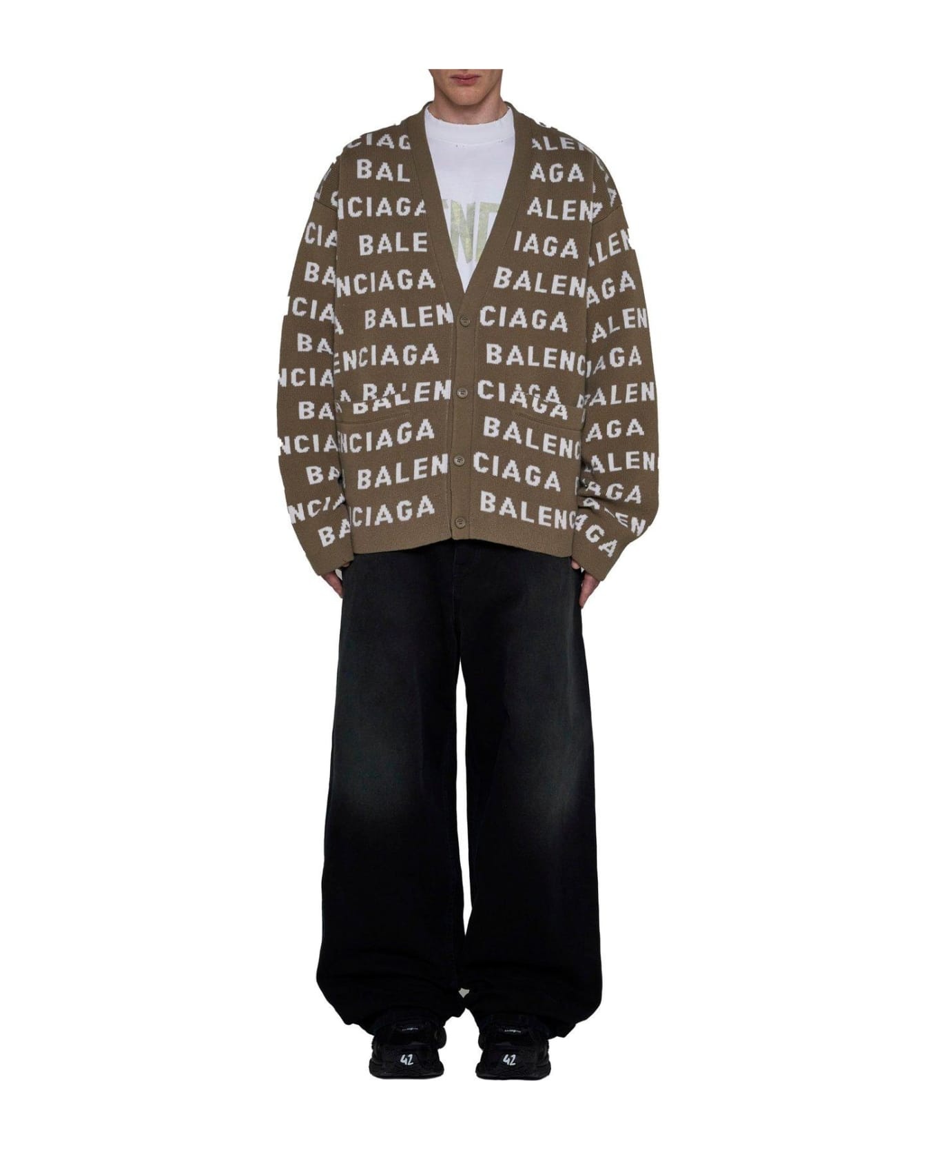 Logo Wool Cardigan - 4