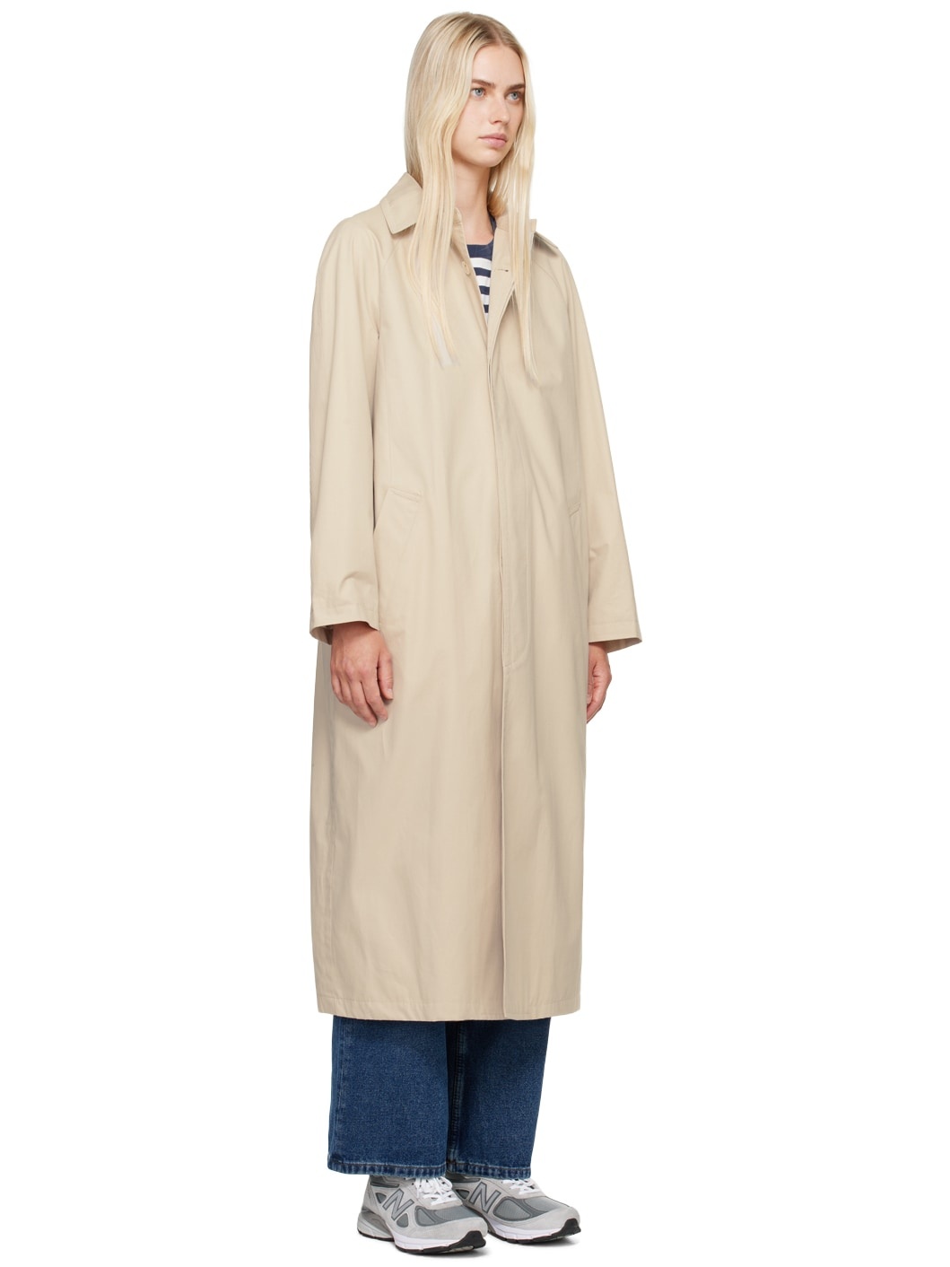Beige Gaia Trench Coat - 2