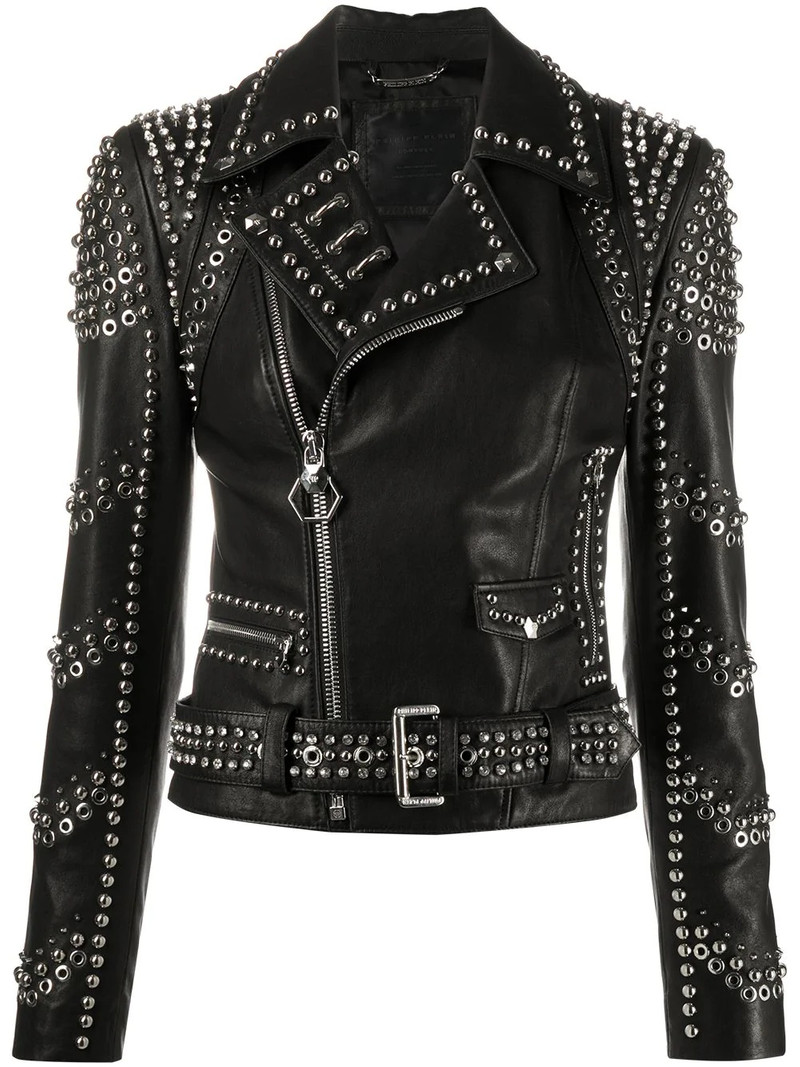 pierced biker jacket 1